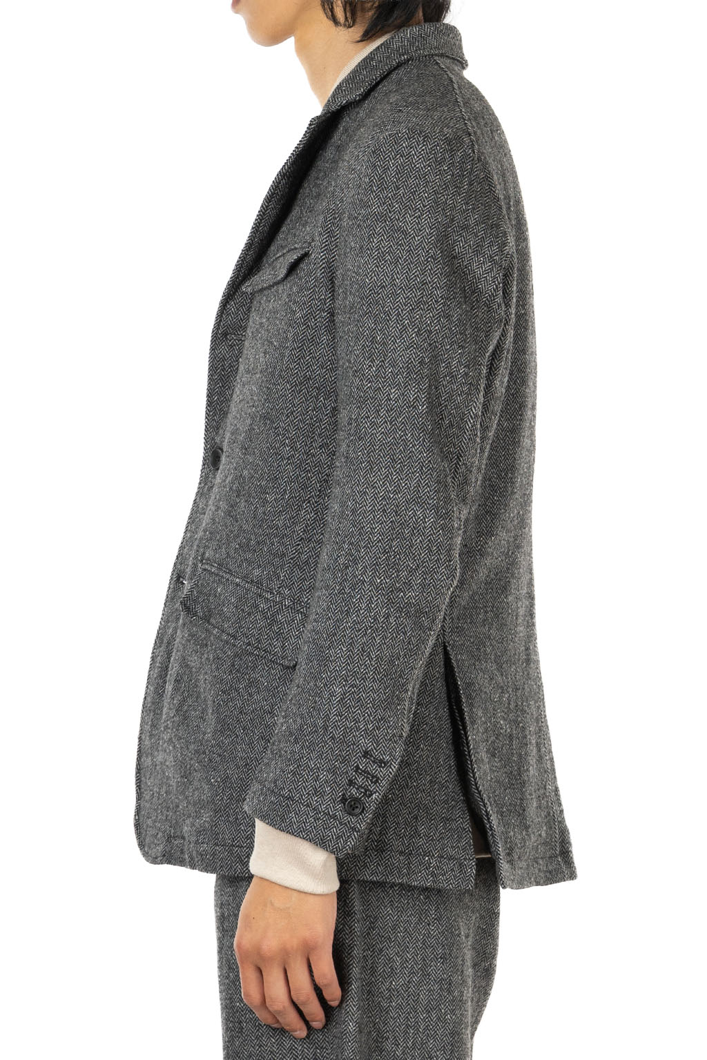 Engineered Garments - Andover Jacket - Grey Poly Wool Herringbone