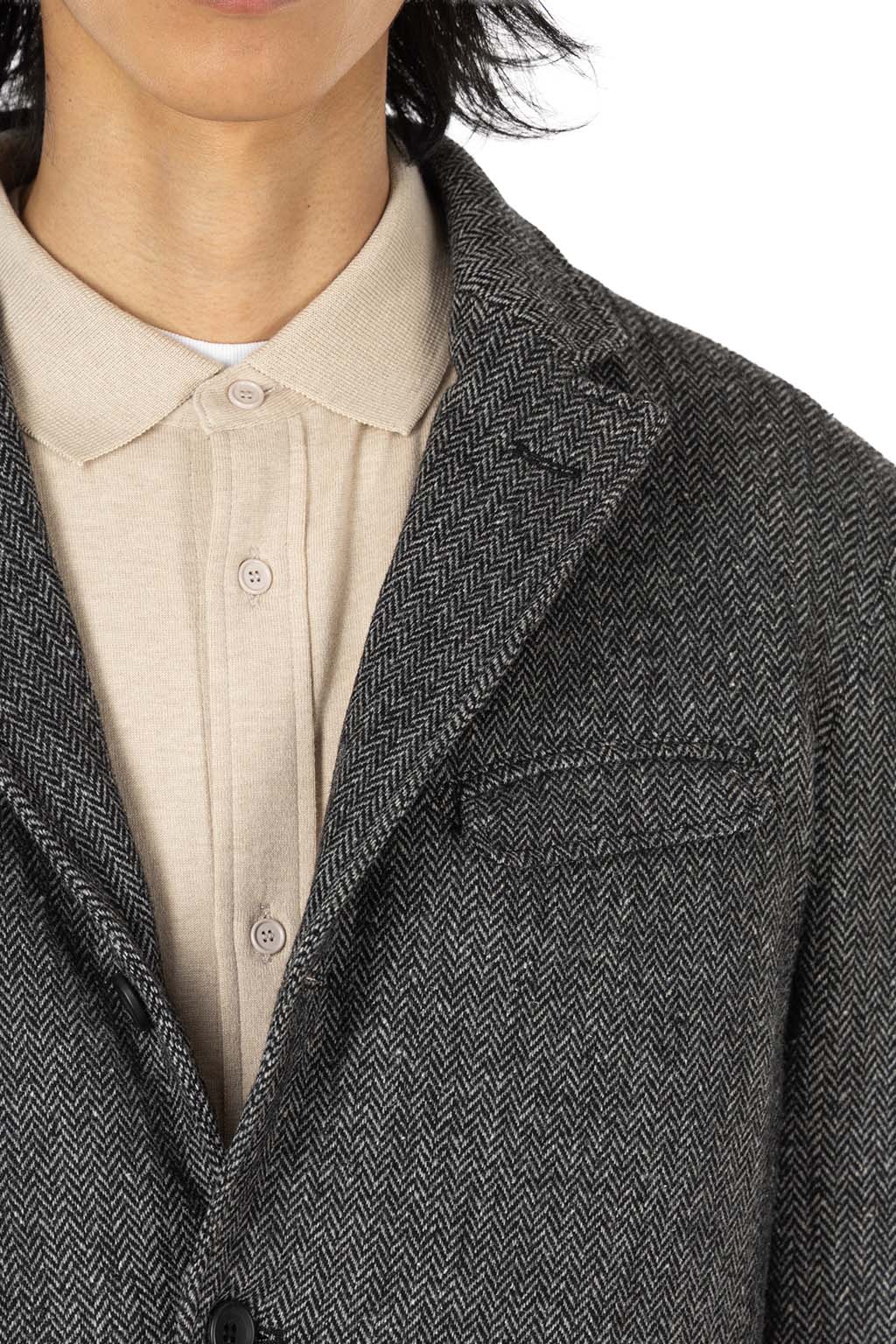 Engineered Garments - Andover Jacket - Grey Poly Wool Herringbone