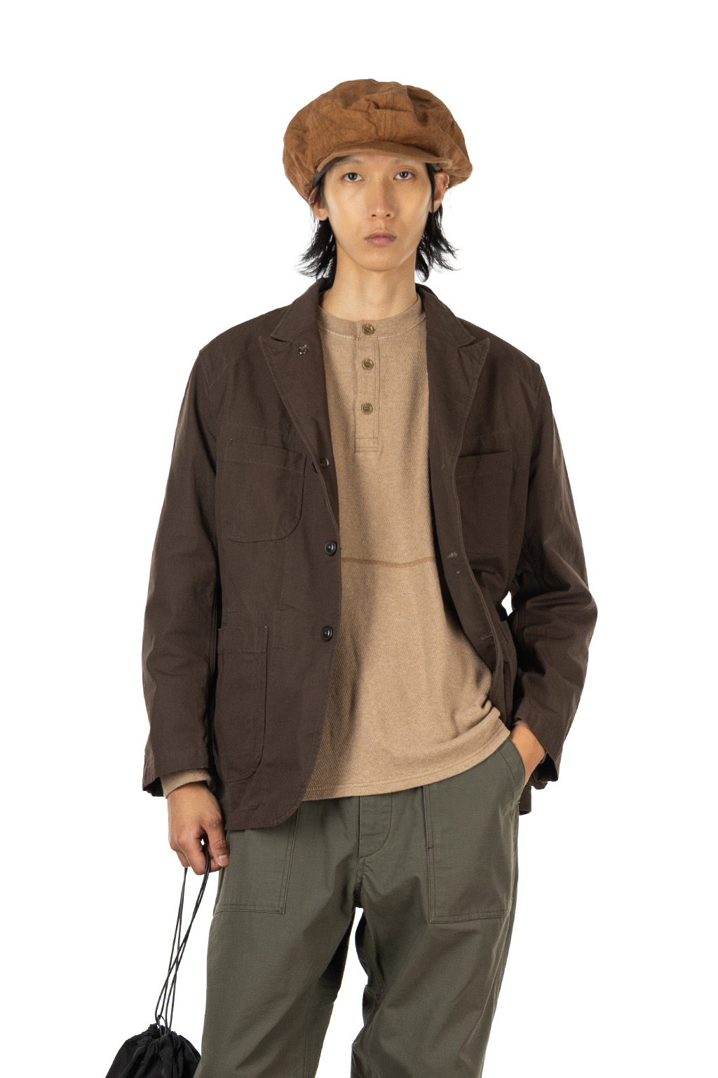 Engineered Garments - Bedford Jacket - DK. Brown Heavyweight Cotton Ripstop