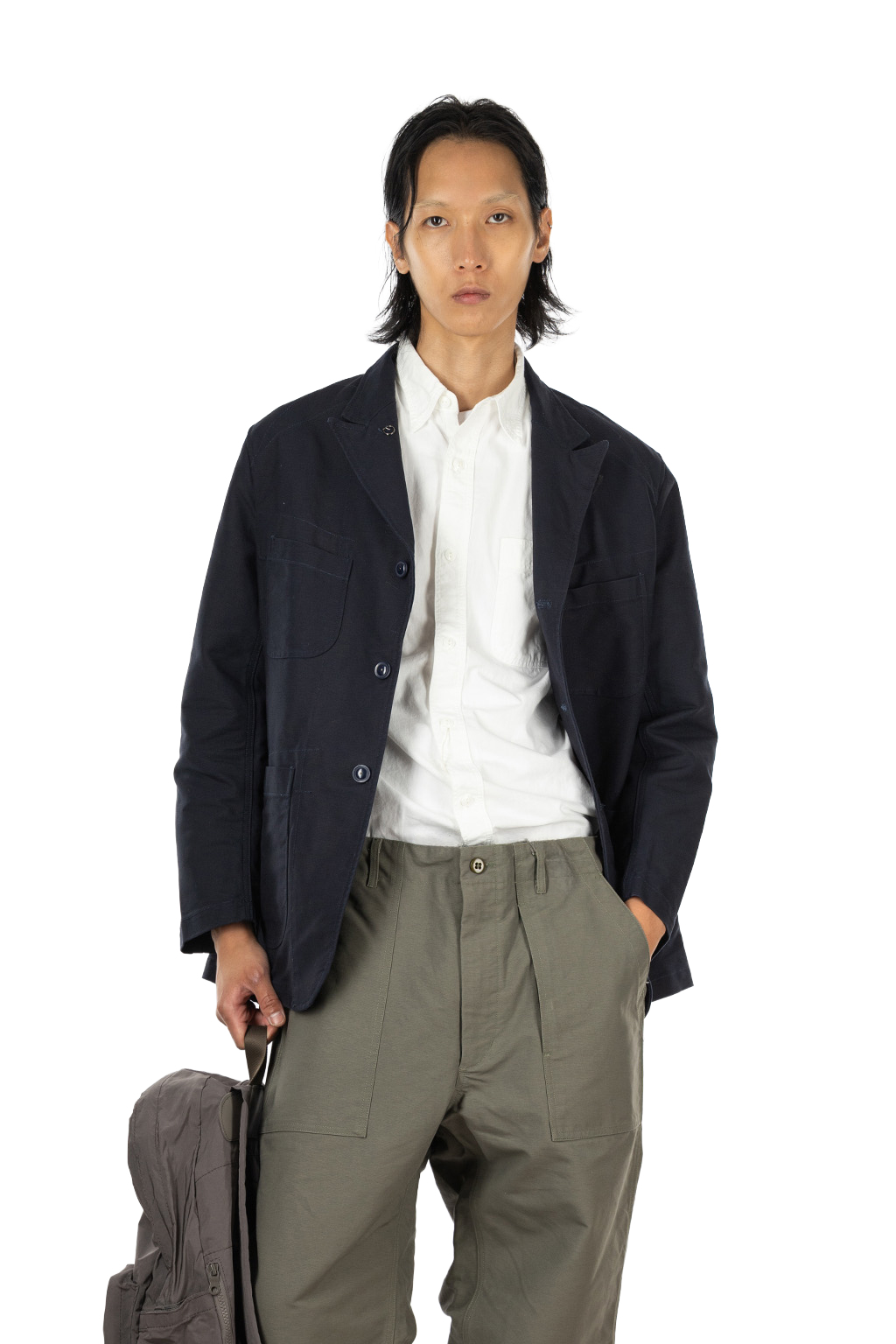 Engineered Garments - Bedford Jacket - Navy Cotton Double Cloth