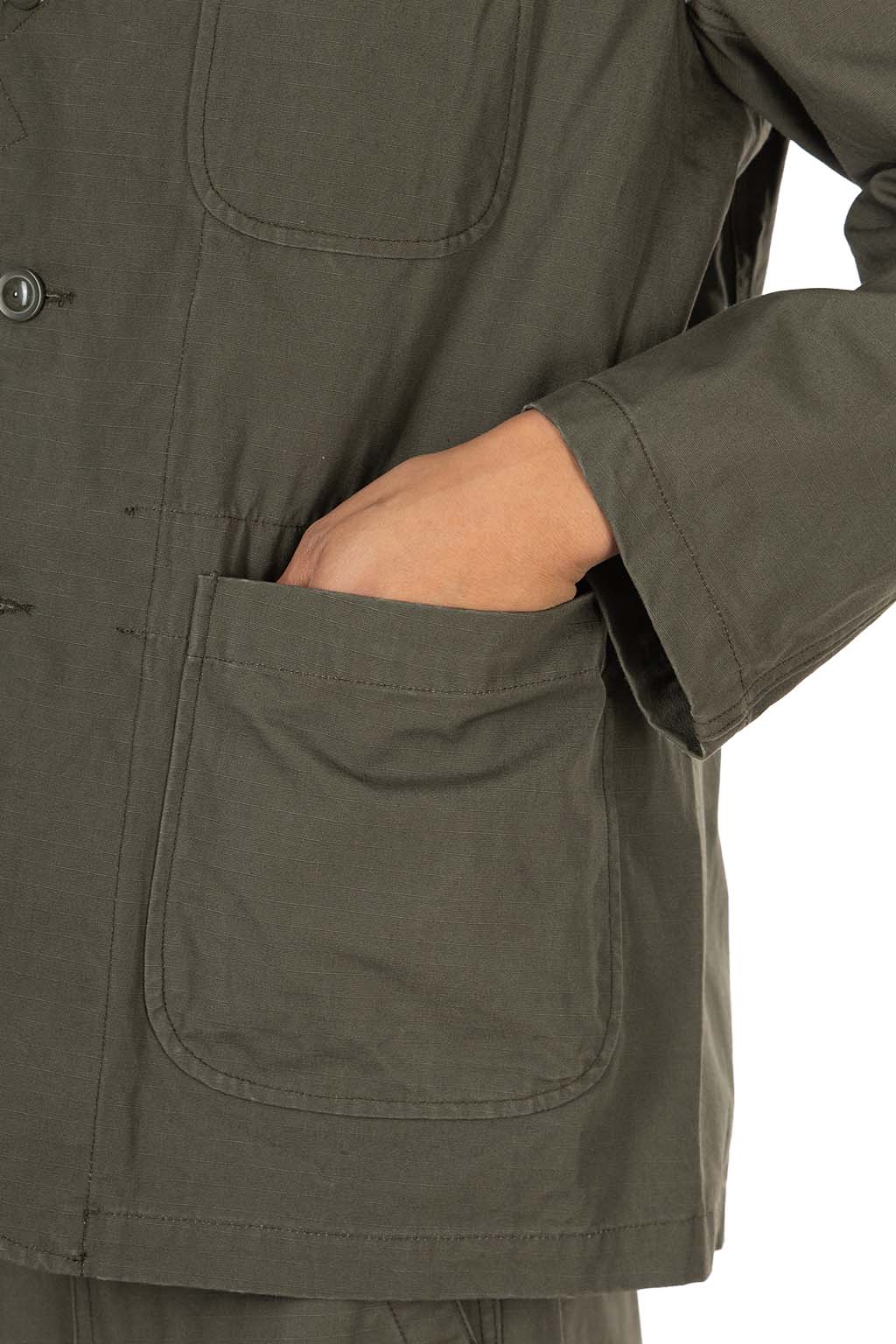 Engineered Garments - Bedford Jacket - Olive Heavyweight Cotton Ripstop