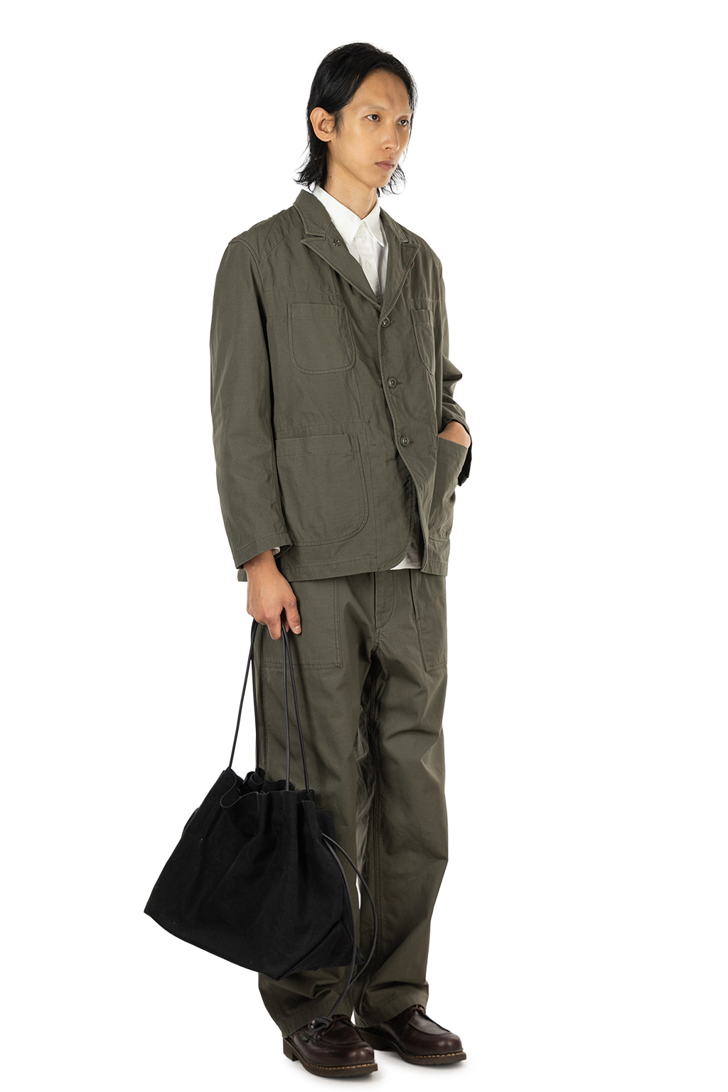 Engineered Garments - Bedford Jacket - Olive Heavyweight Cotton Ripstop
