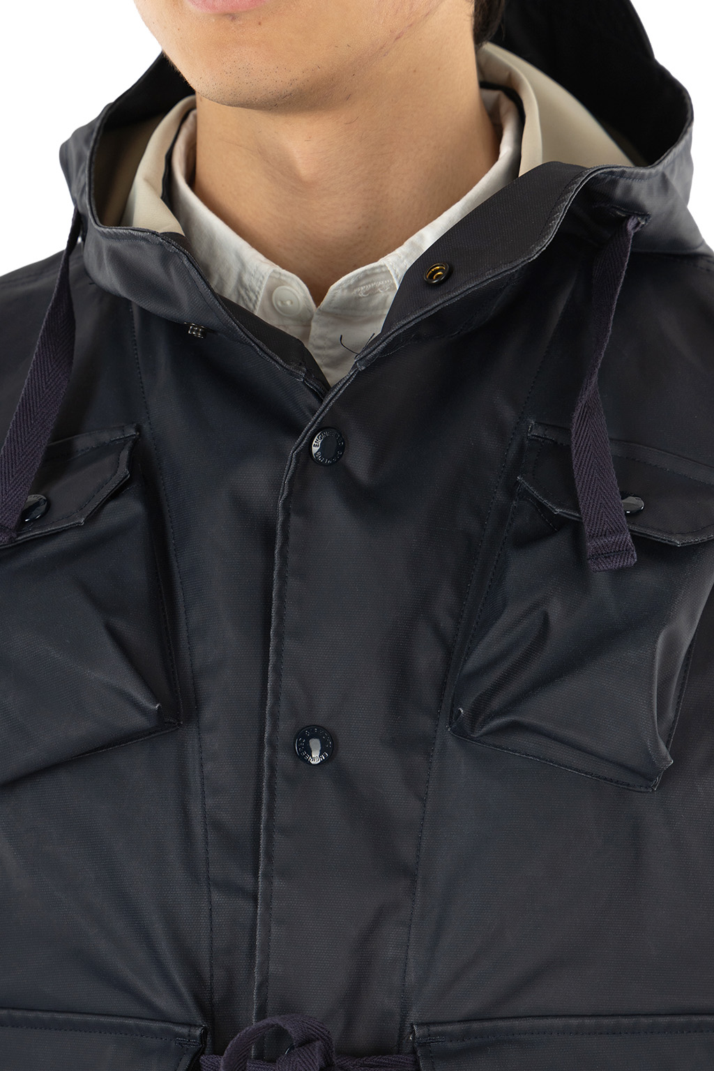 Engineered Garments - Field Vest - Dk.Navy Polyester Coated Cloth