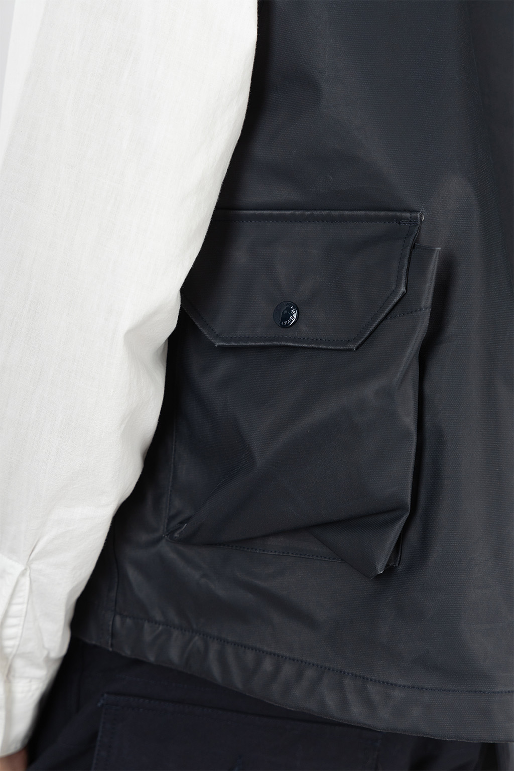 Engineered Garments - Field Vest - Dk.Navy Polyester Coated Cloth