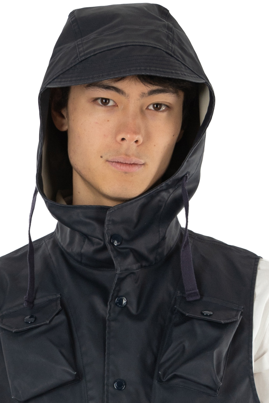 Engineered Garments - Field Vest - Dk.Navy Polyester Coated Cloth