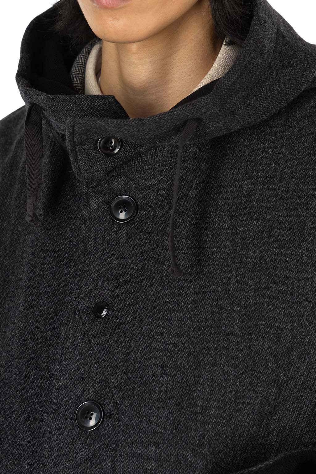 Engineered Garments - Highland Parka - Charcoal Wool Poly Heavy Tweed