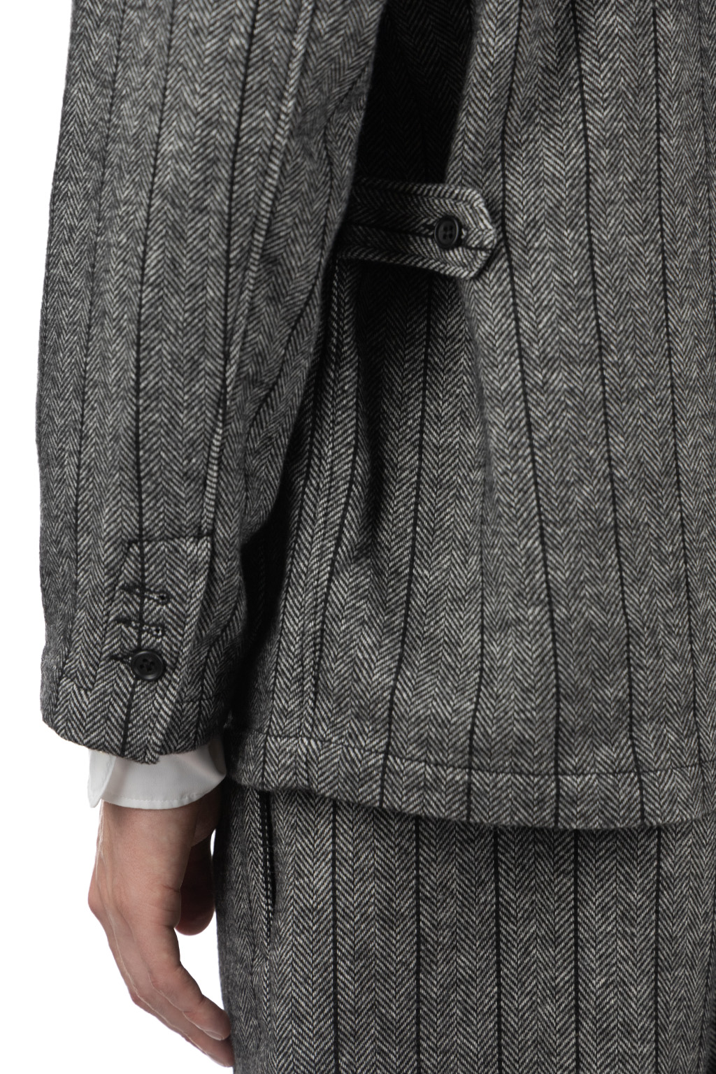 Engineered Garments - Loiter Jacket - Dk.Grey Wool Striped HB