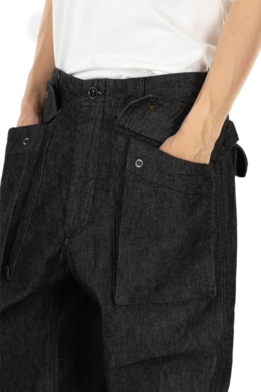 Engineered Garments - Norwegian Army Pant - Black Cotton Cone Denim