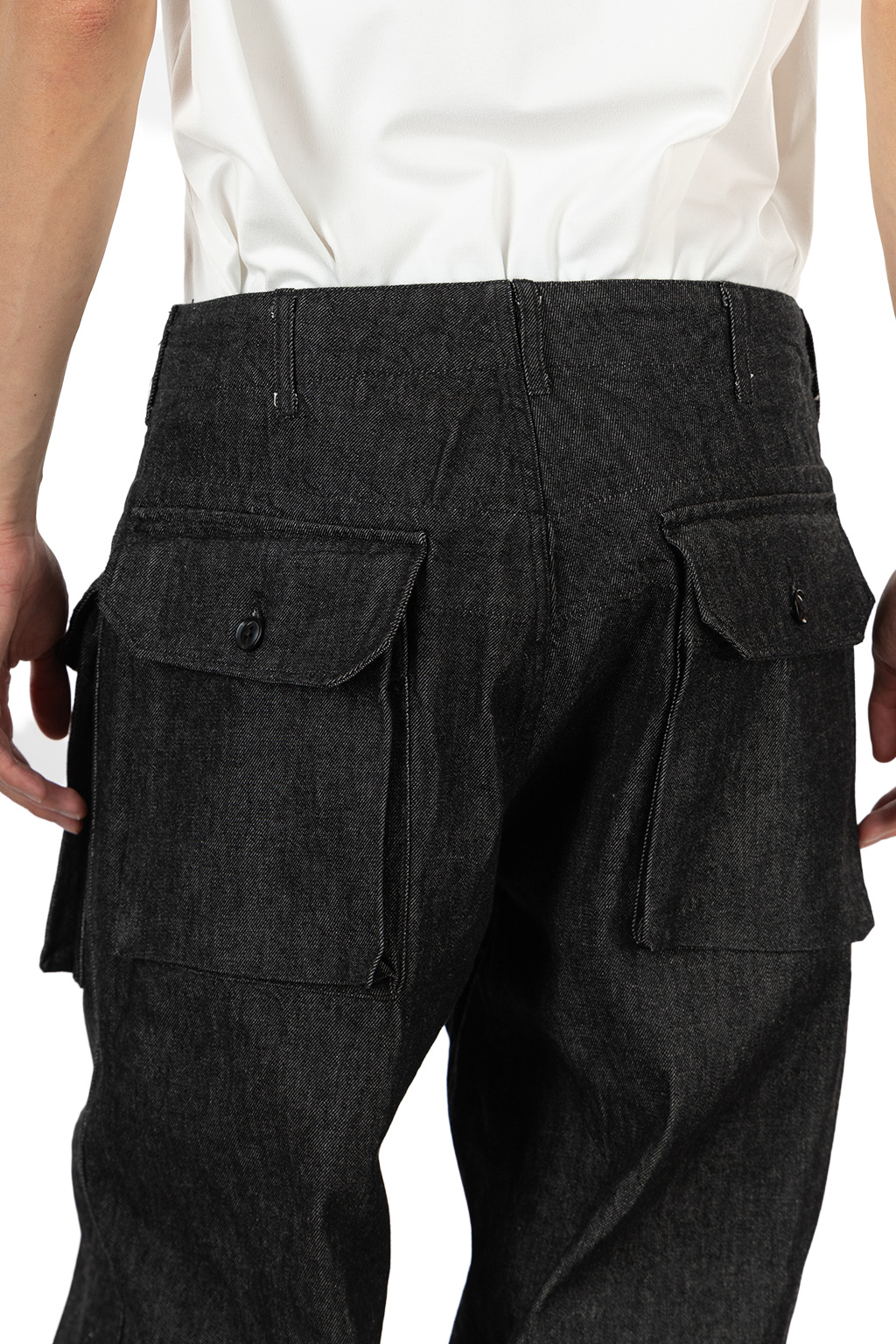 Engineered Garments - Norwegian Army Pant - Black Cotton Cone Denim