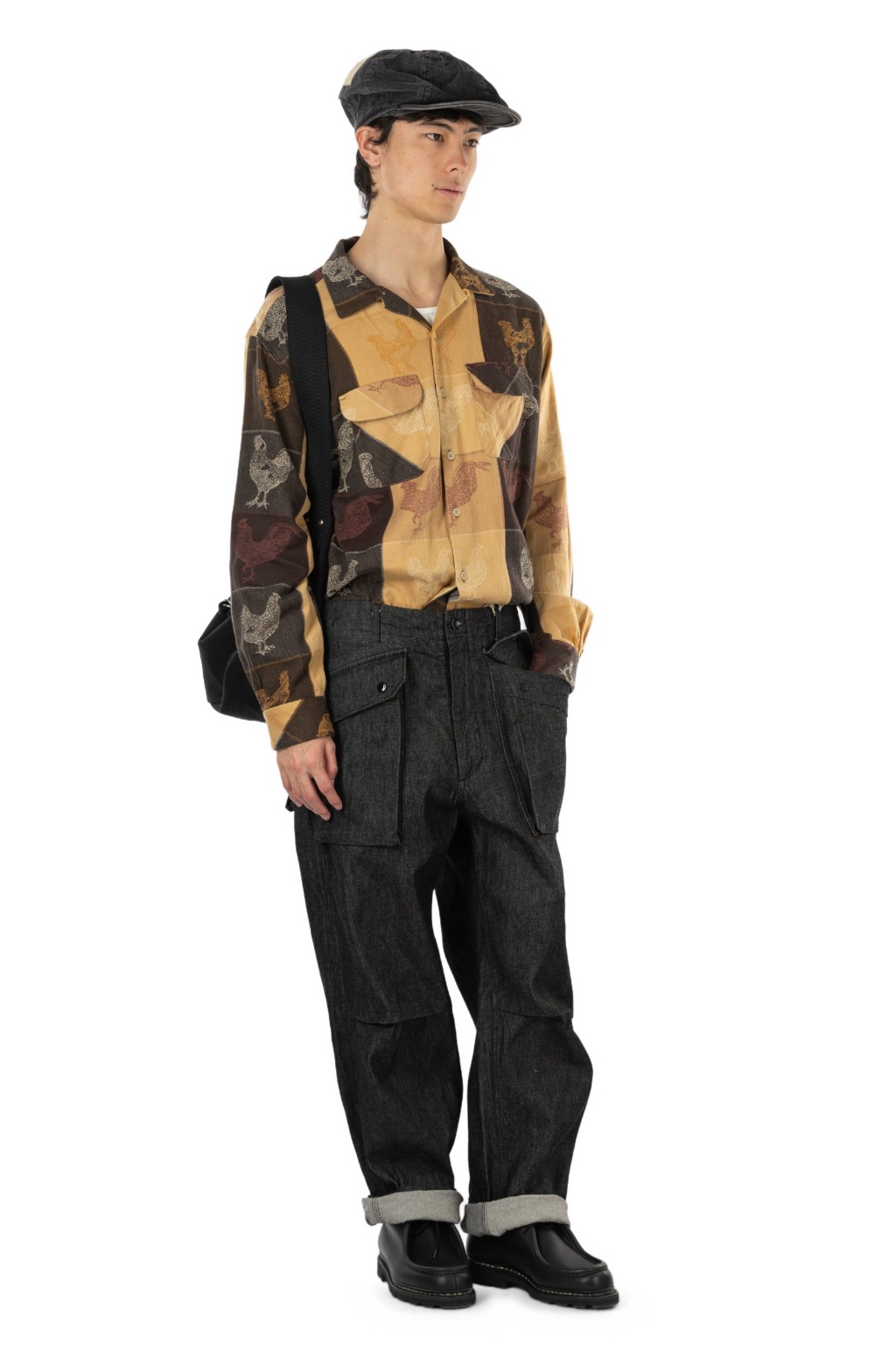 Engineered Garments - Norwegian Army Pant - Black Cotton Cone Denim
