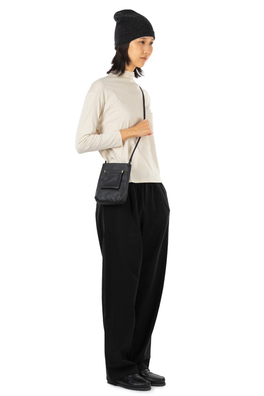 Evam Eva - Cut & Sew Turtleneck - Ecru