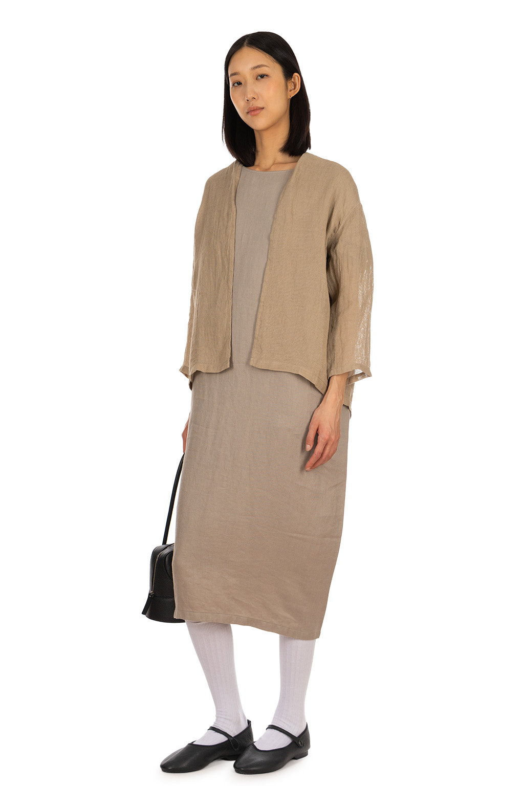 Evam Eva - Linen Cardigan - Amber