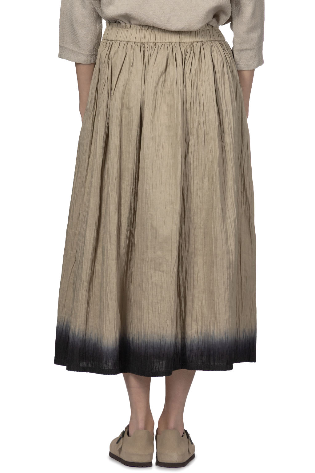Evam Eva - Iinen Gradation Skirt - Grege