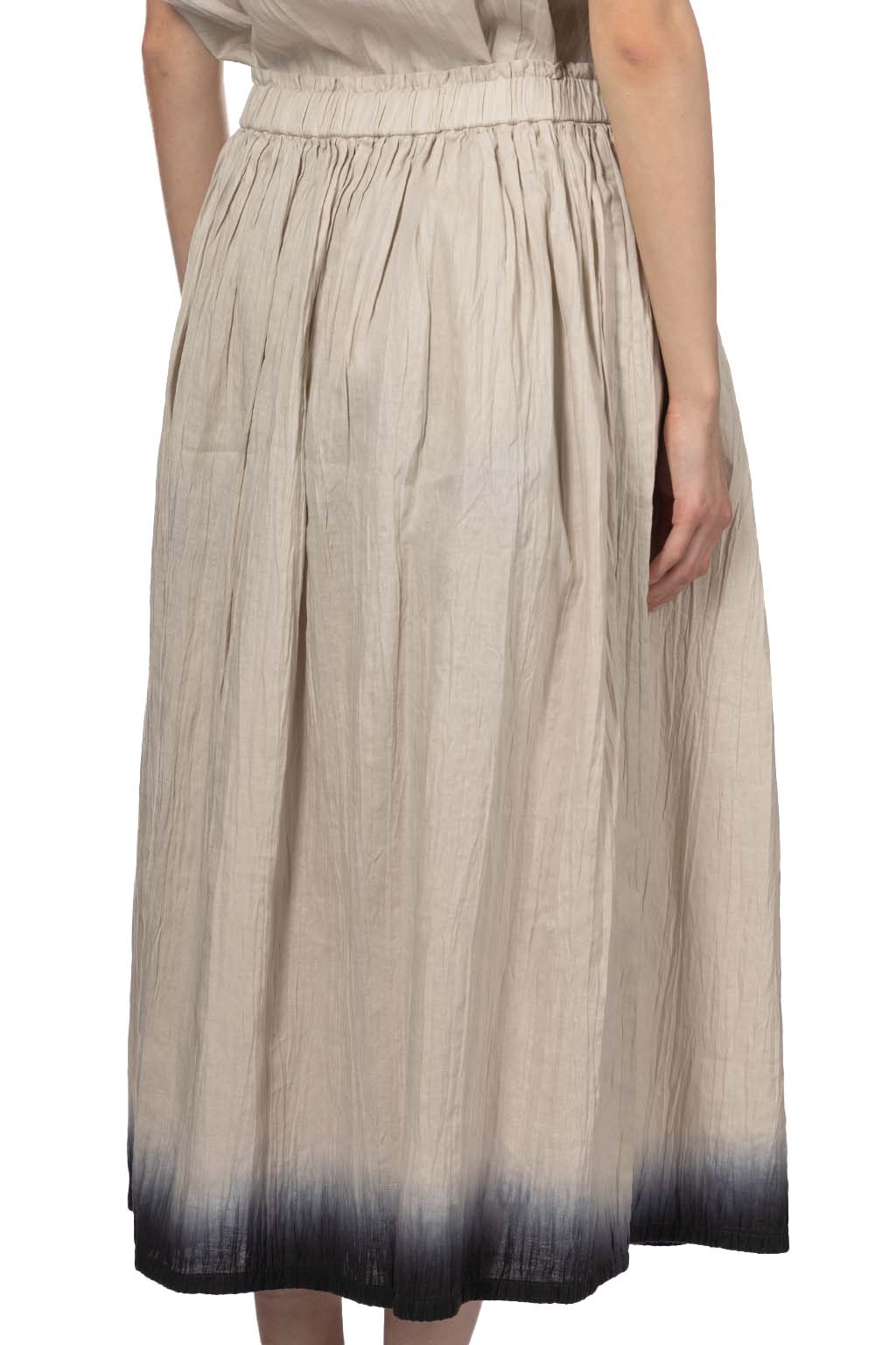 Evam Eva - Iinen Gradation Skirt - Smoke White