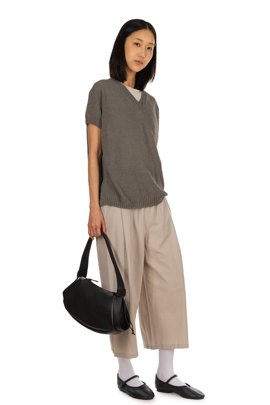 Evam Eva - Paper Yarn Vest - Otter Grey