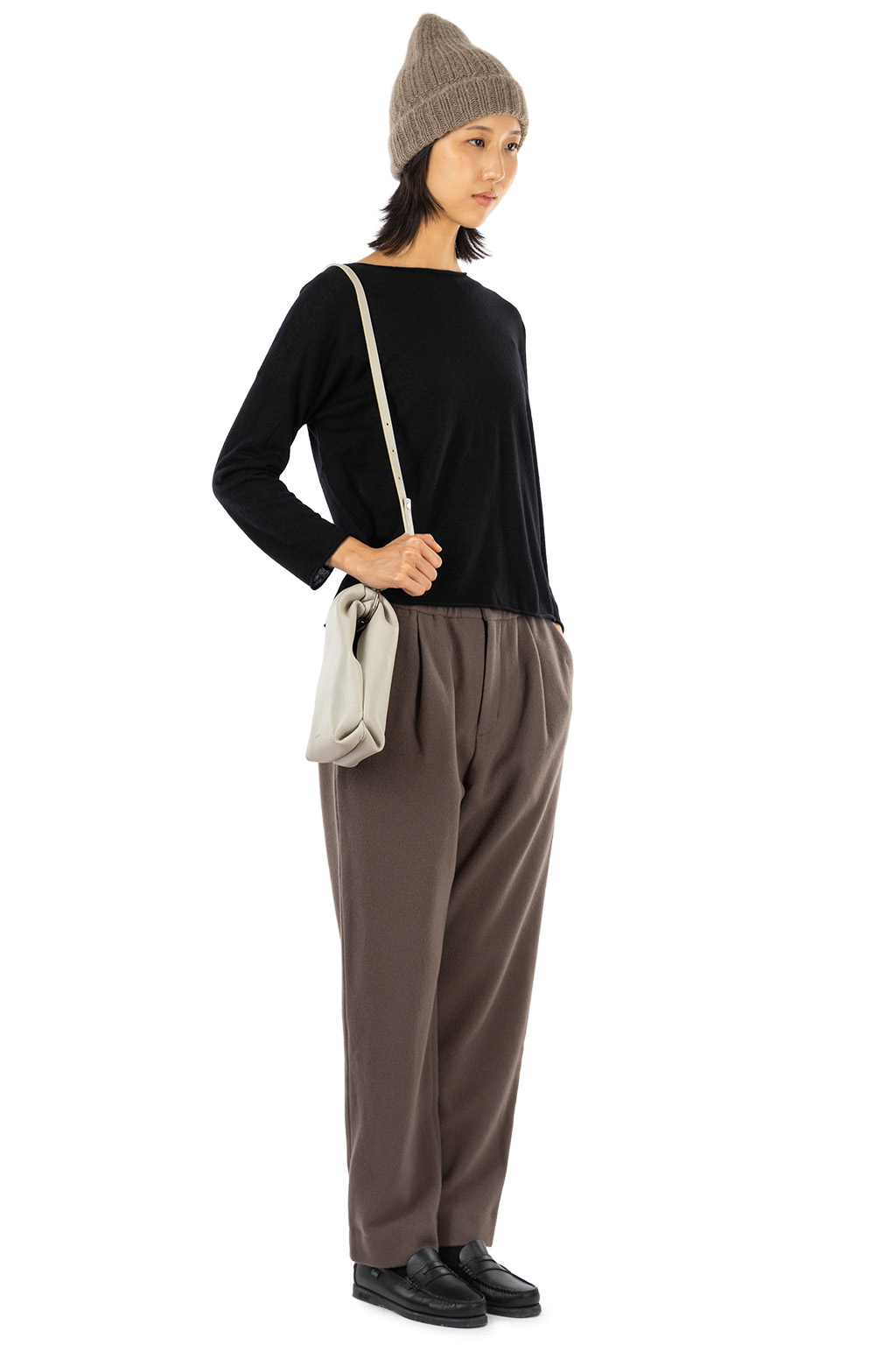 Evam Eva - Wool Cashmere Boat Neck Pullover - Black