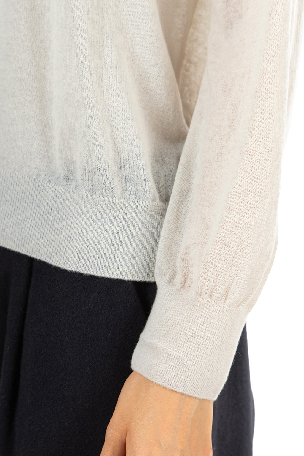 Evam Eva - Wool Cashmere Pullover - Antique White