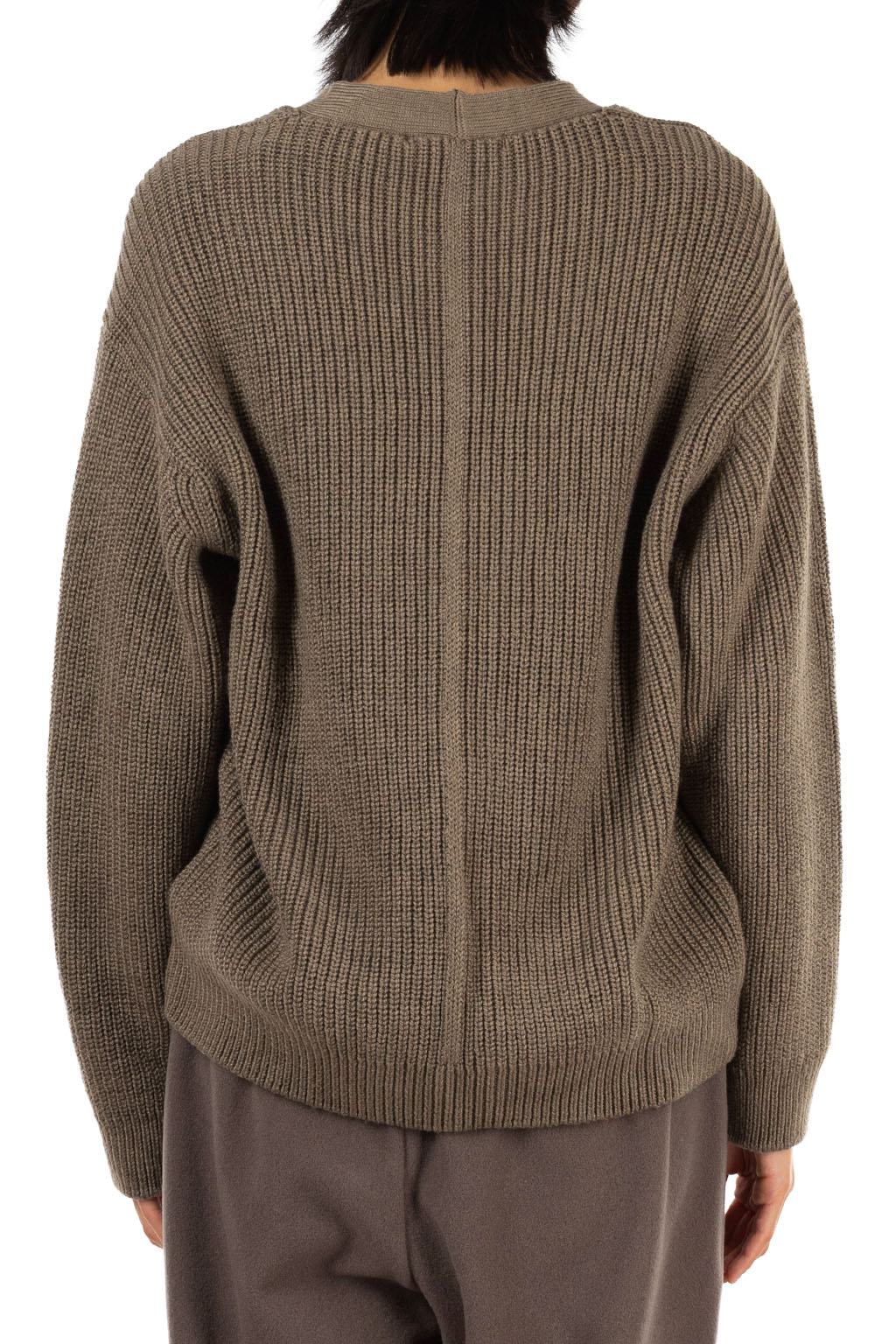 Evam Eva - Men's Wool Cotton Aze Cardigan - Winter Leaf