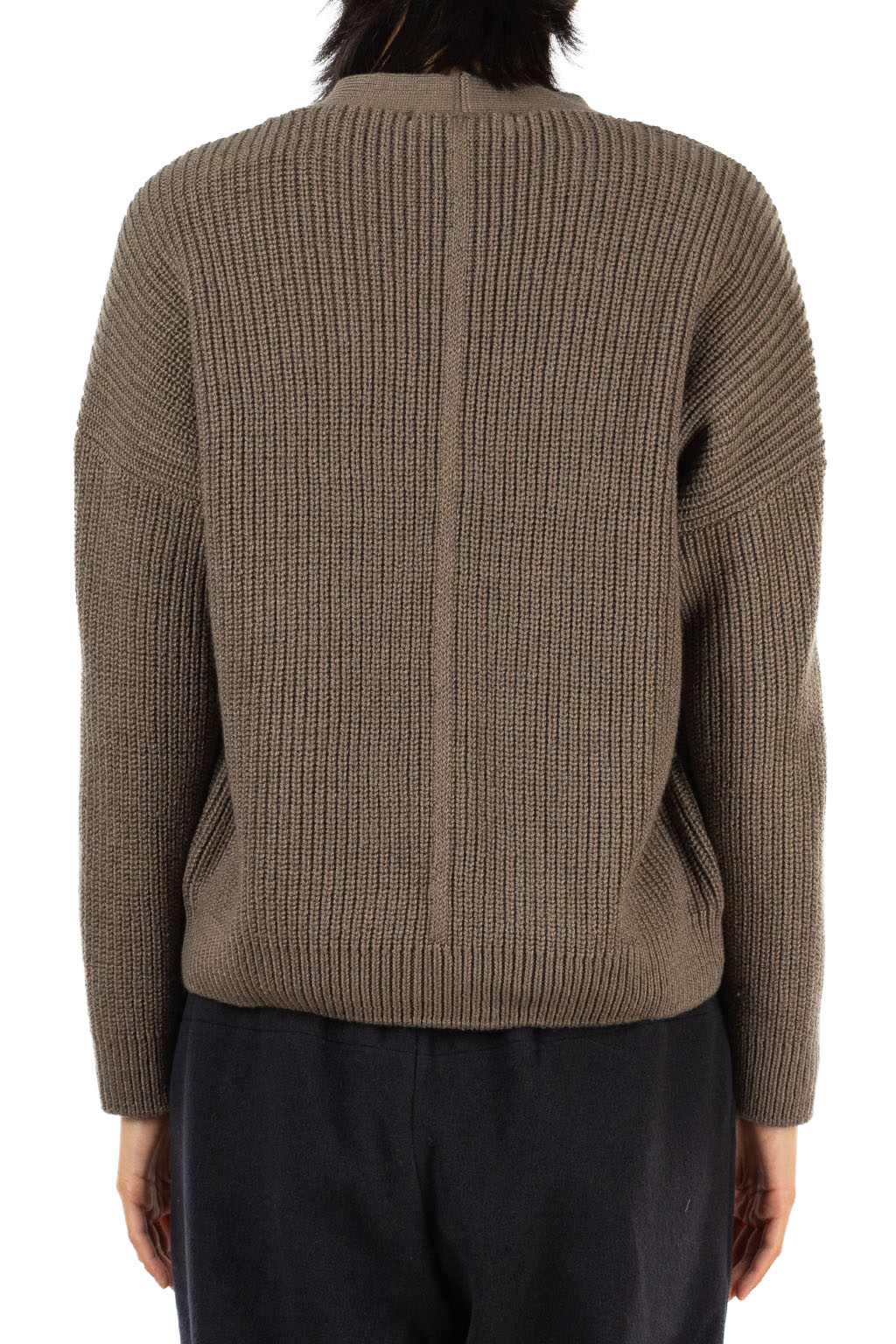 Evam Eva - Wool Cotton Cardigan - Winter Leaf