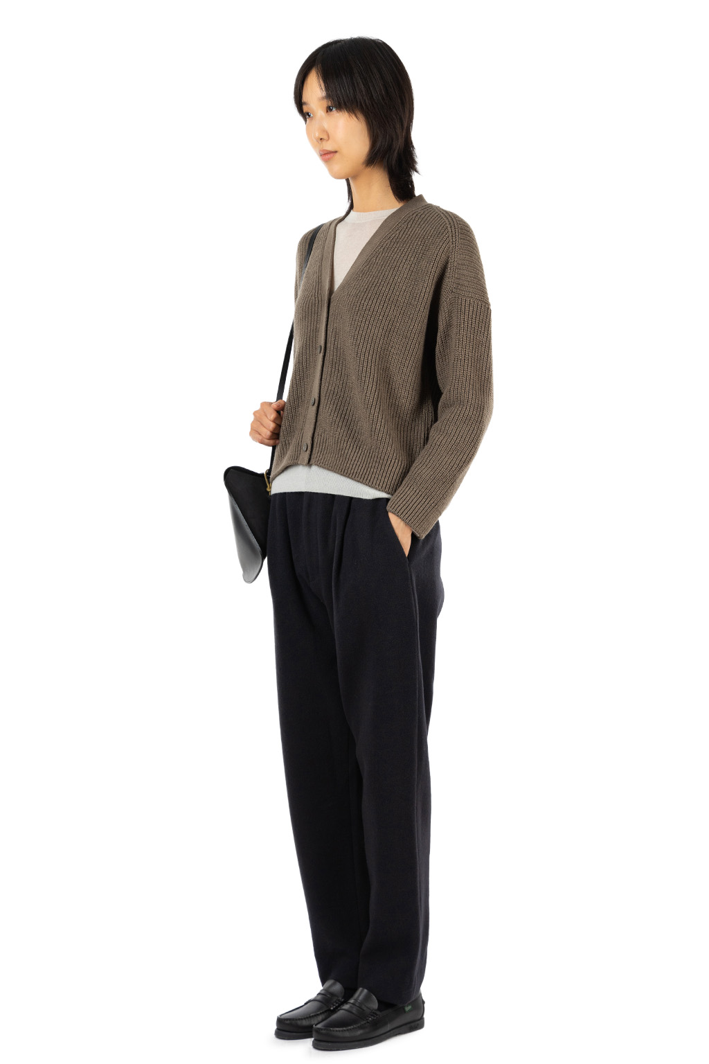 Evam Eva - Wool Cotton Cardigan - Winter Leaf
