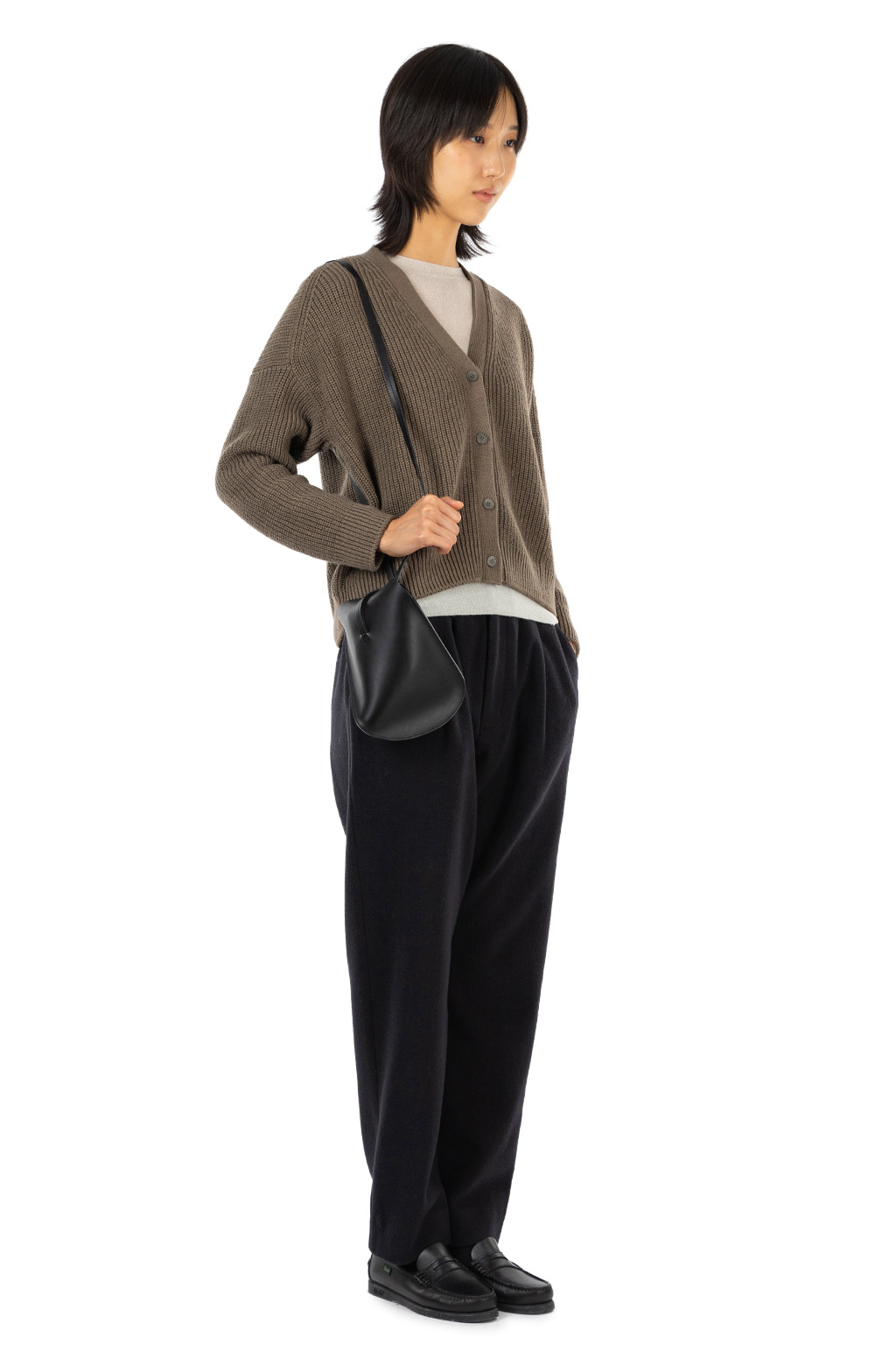 Evam Eva - Wool Cotton Cardigan - Winter Leaf