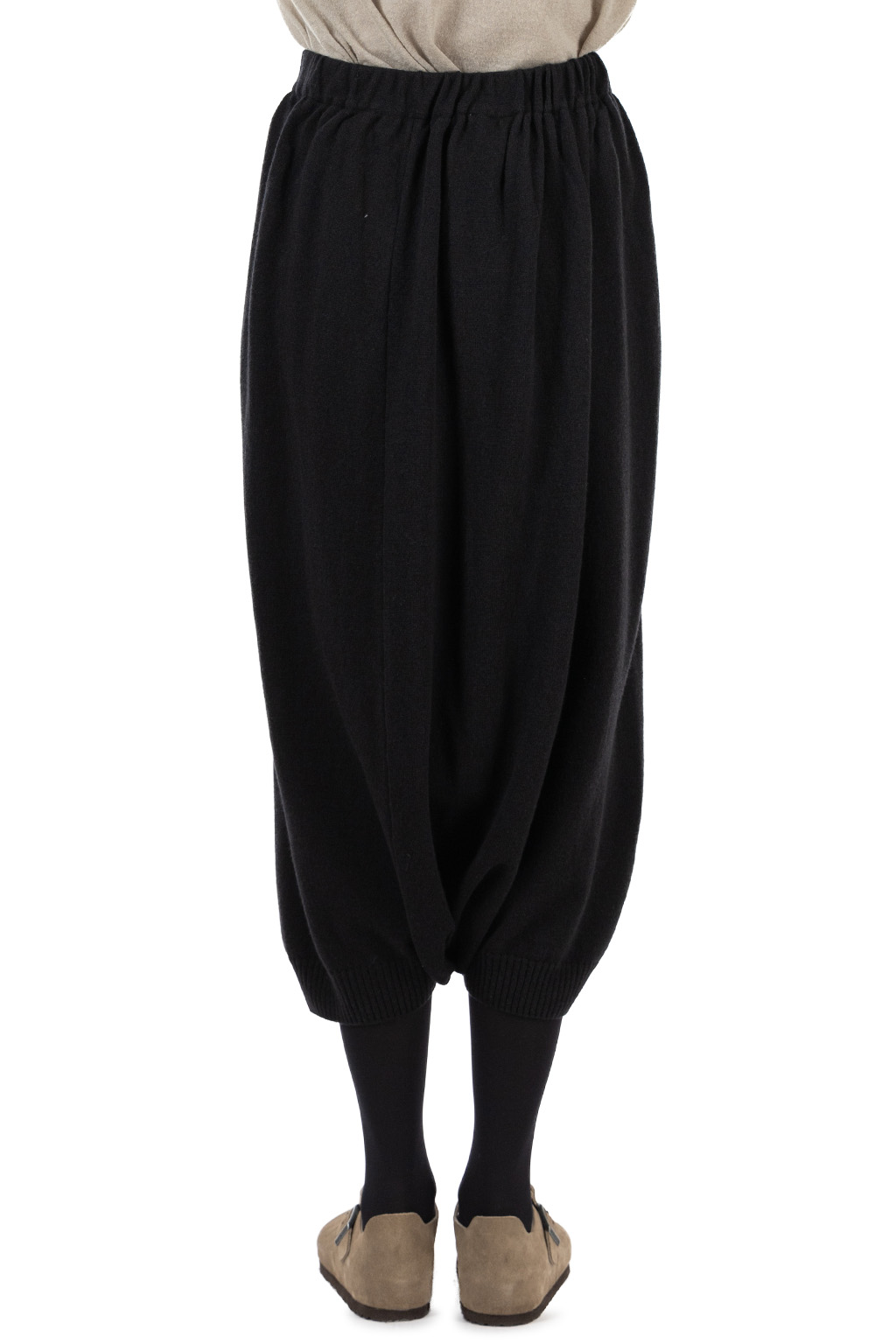 Evam Eva - Wool Sarrouel Pants - Sumi