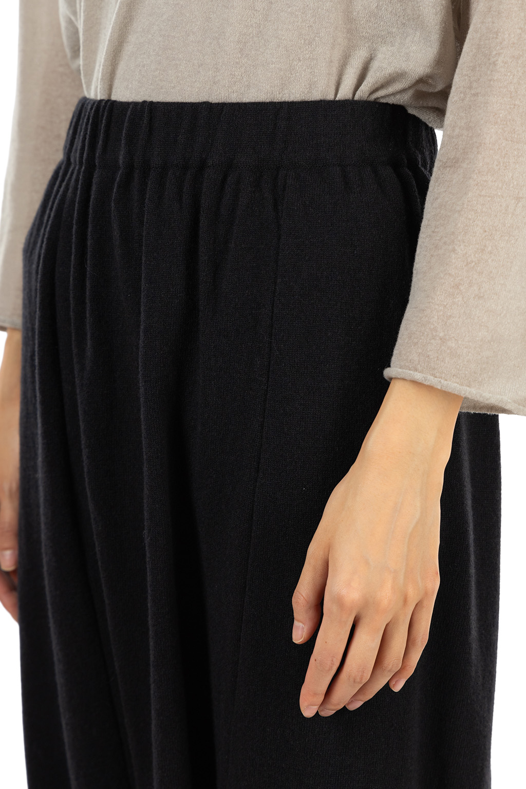 Evam Eva - Wool Sarrouel Pants - Sumi
