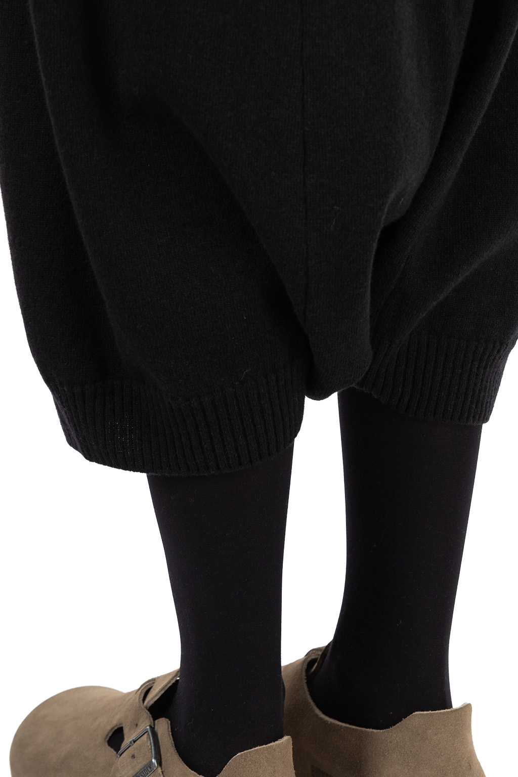 Evam Eva - Wool Sarrouel Pants - Sumi