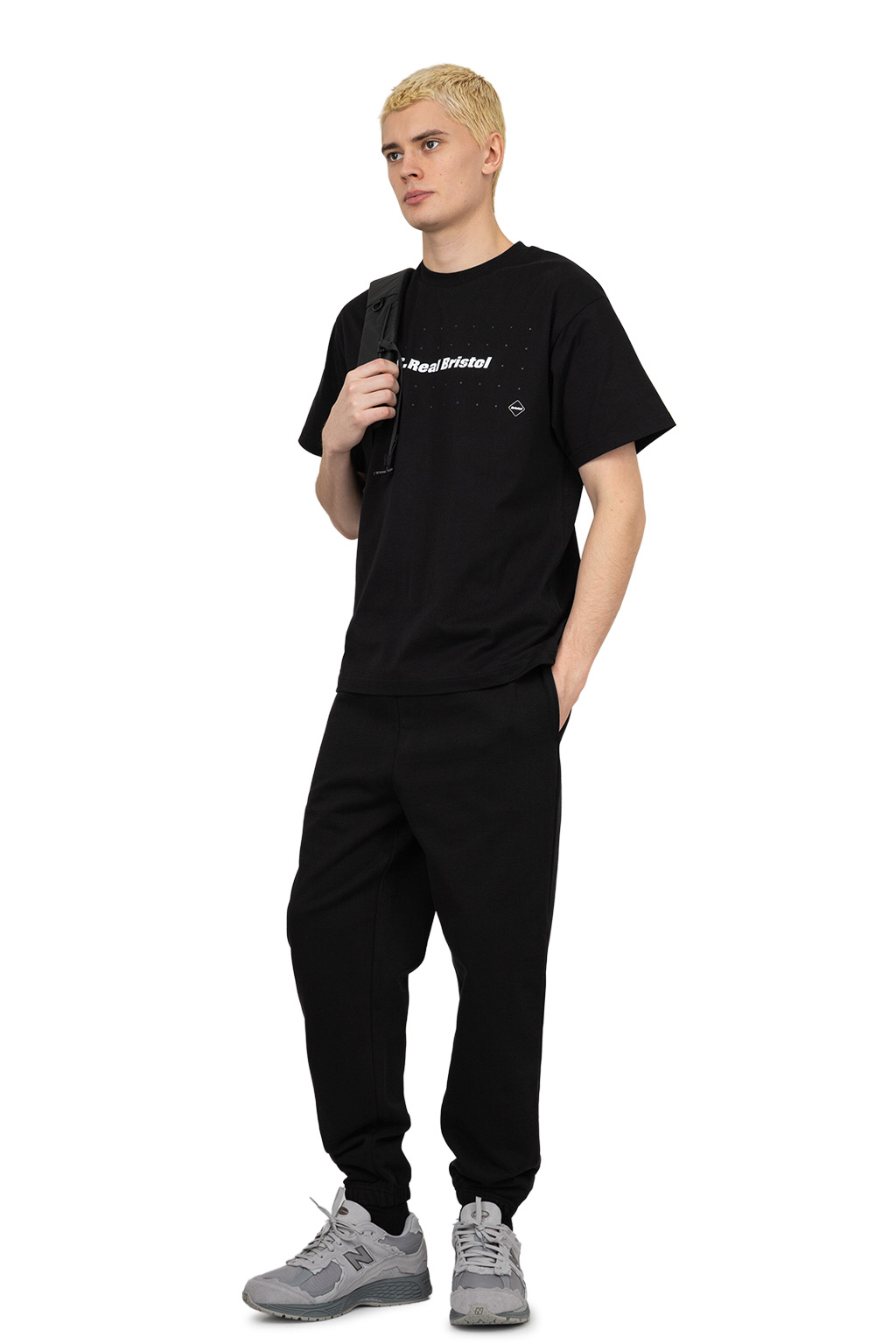 SOPHNET - Emblem Sweat Pants - Black
