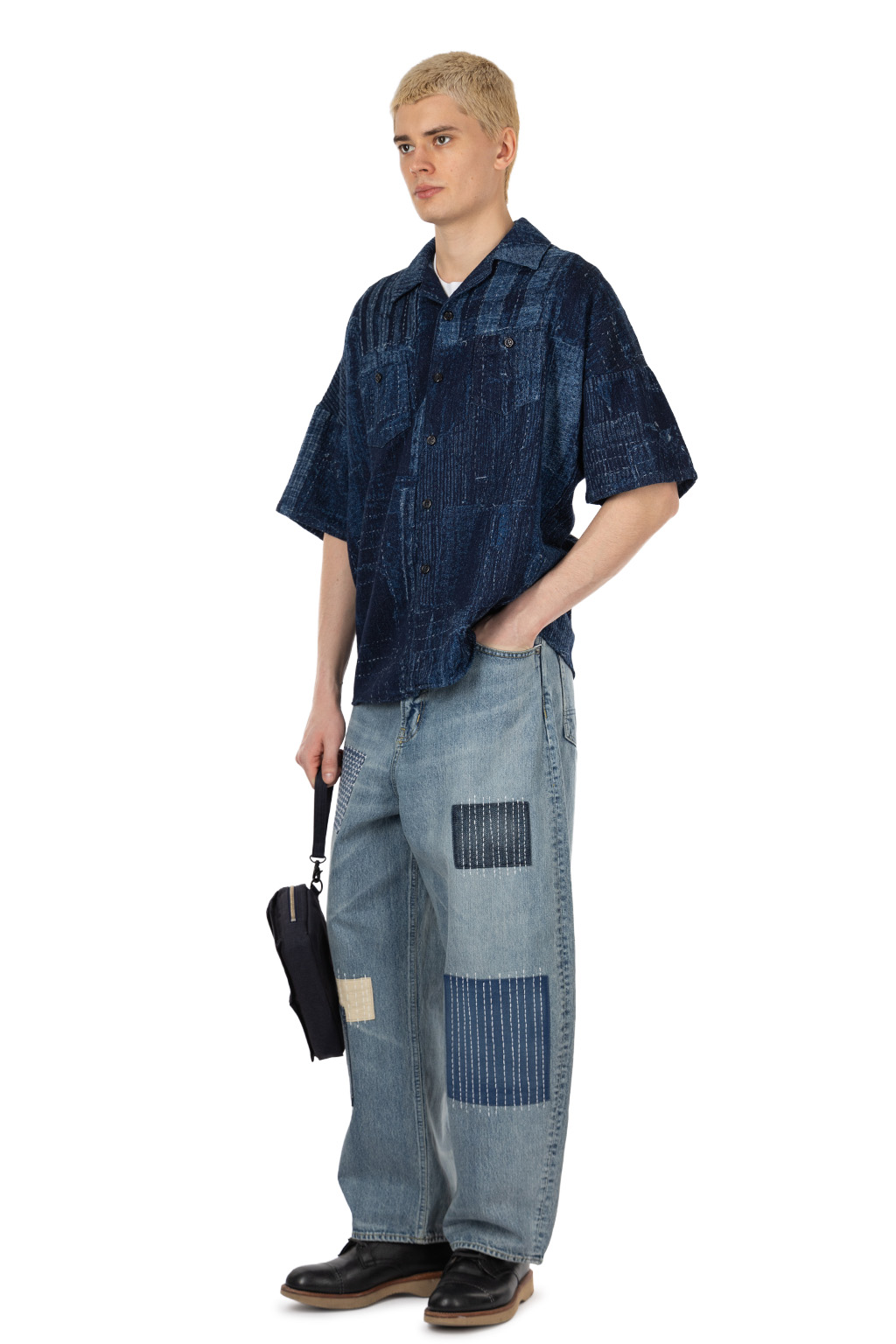 FDMTL - Boro SS Shirt Rinse - Indigo