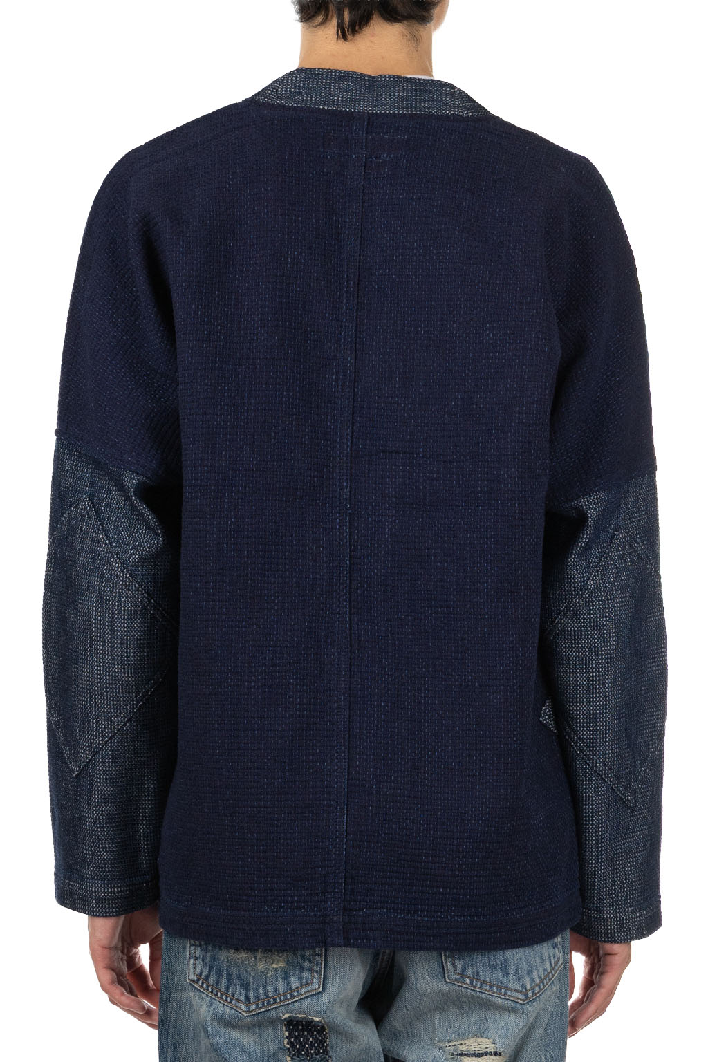FDMTL - Diamond Short Cardigan Rinse - Indigo