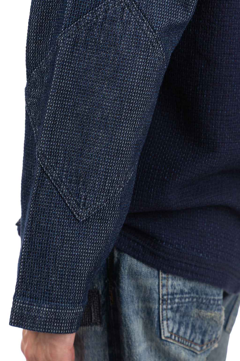 FDMTL - Diamond Short Cardigan Rinse - Indigo
