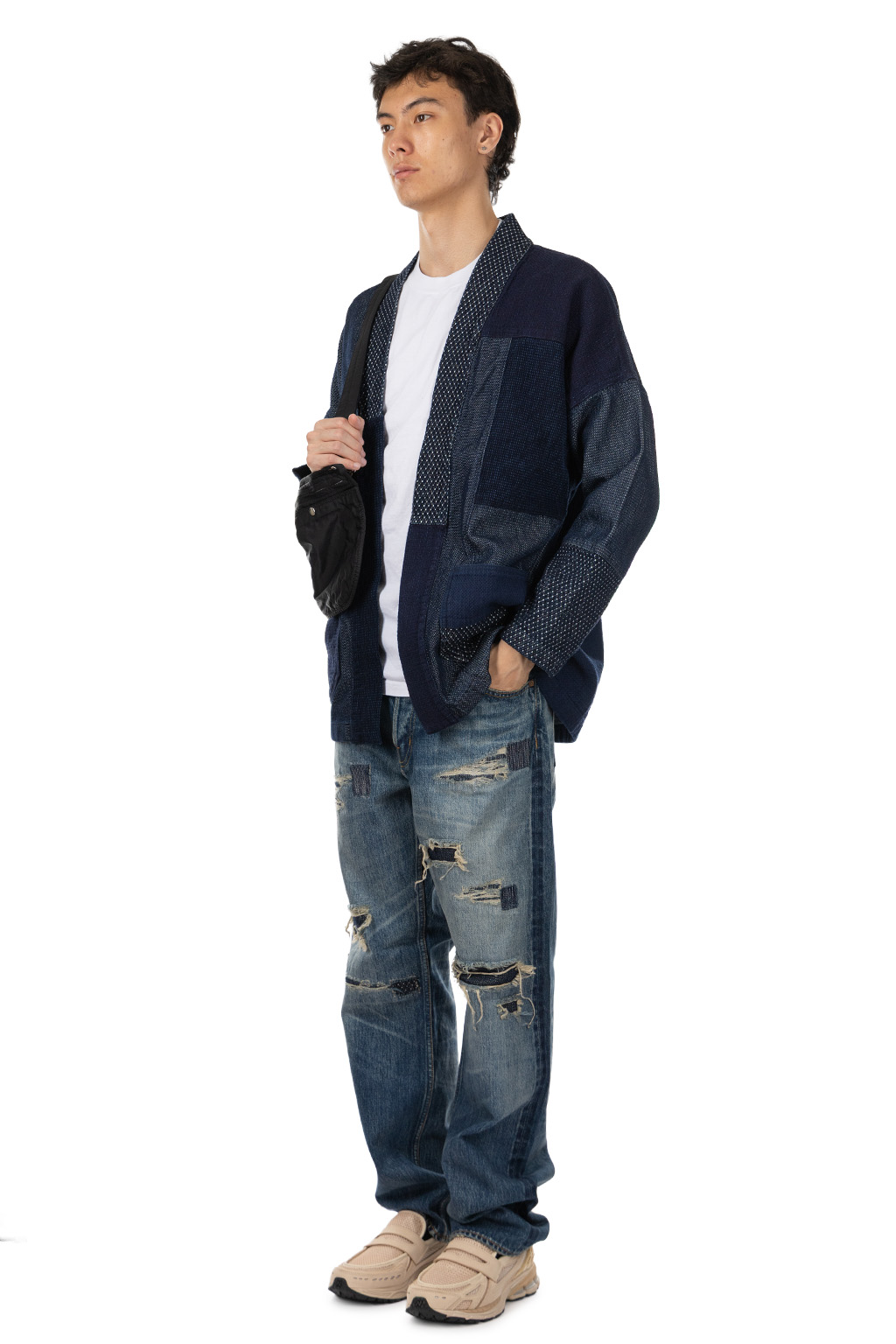 FDMTL - Haori Jacket Rinse - Indigo