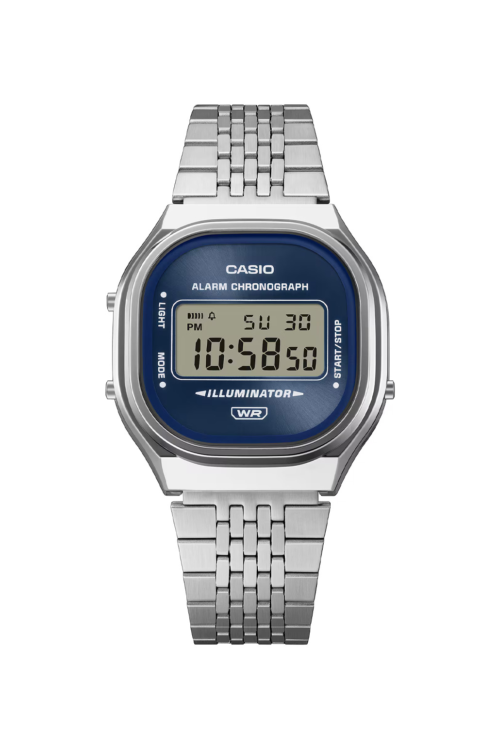 G-Shock by Casio - Casio Vintage - Silver -  A140WE-2A - Navy