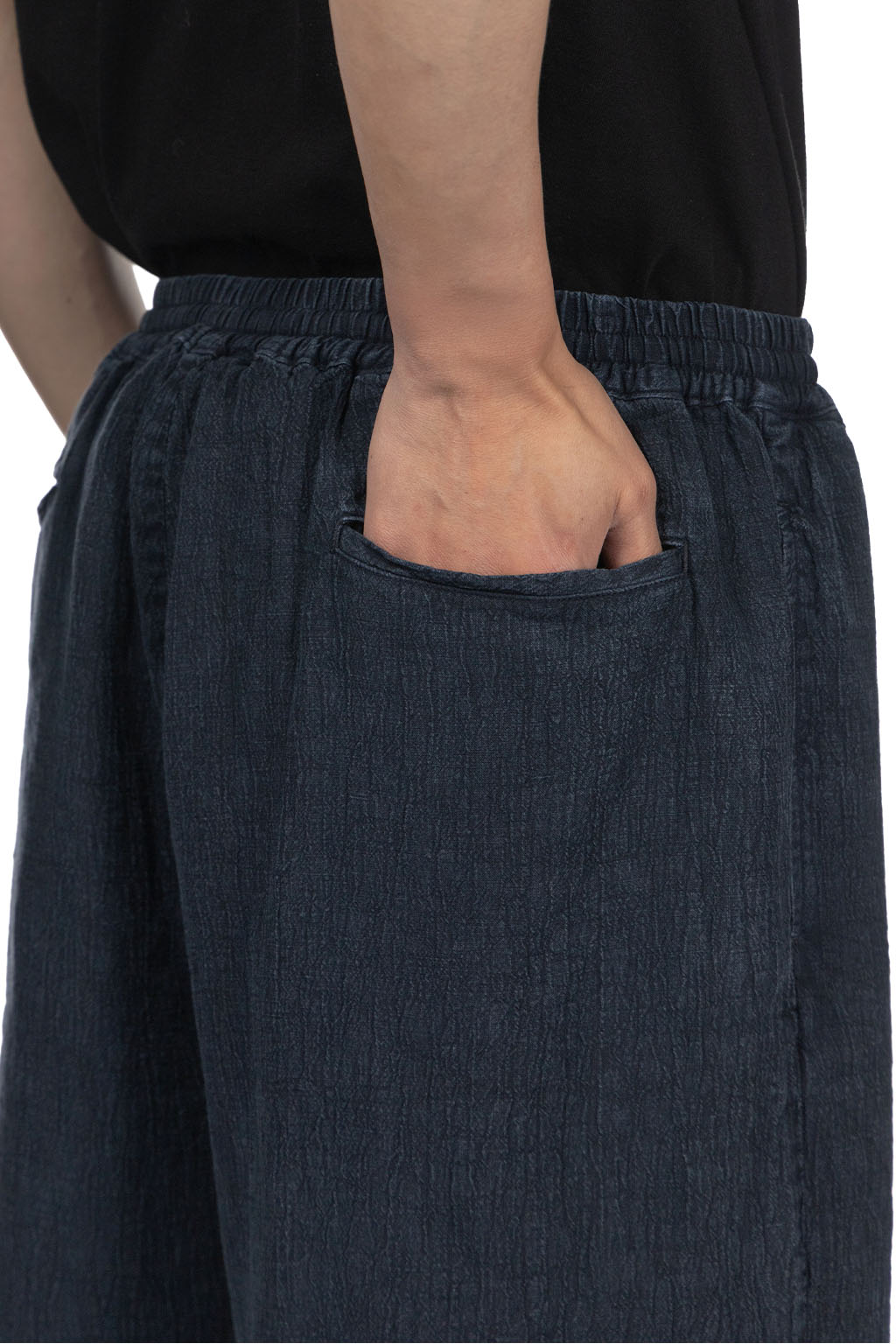 HERILL - Linen Easypants - Navy