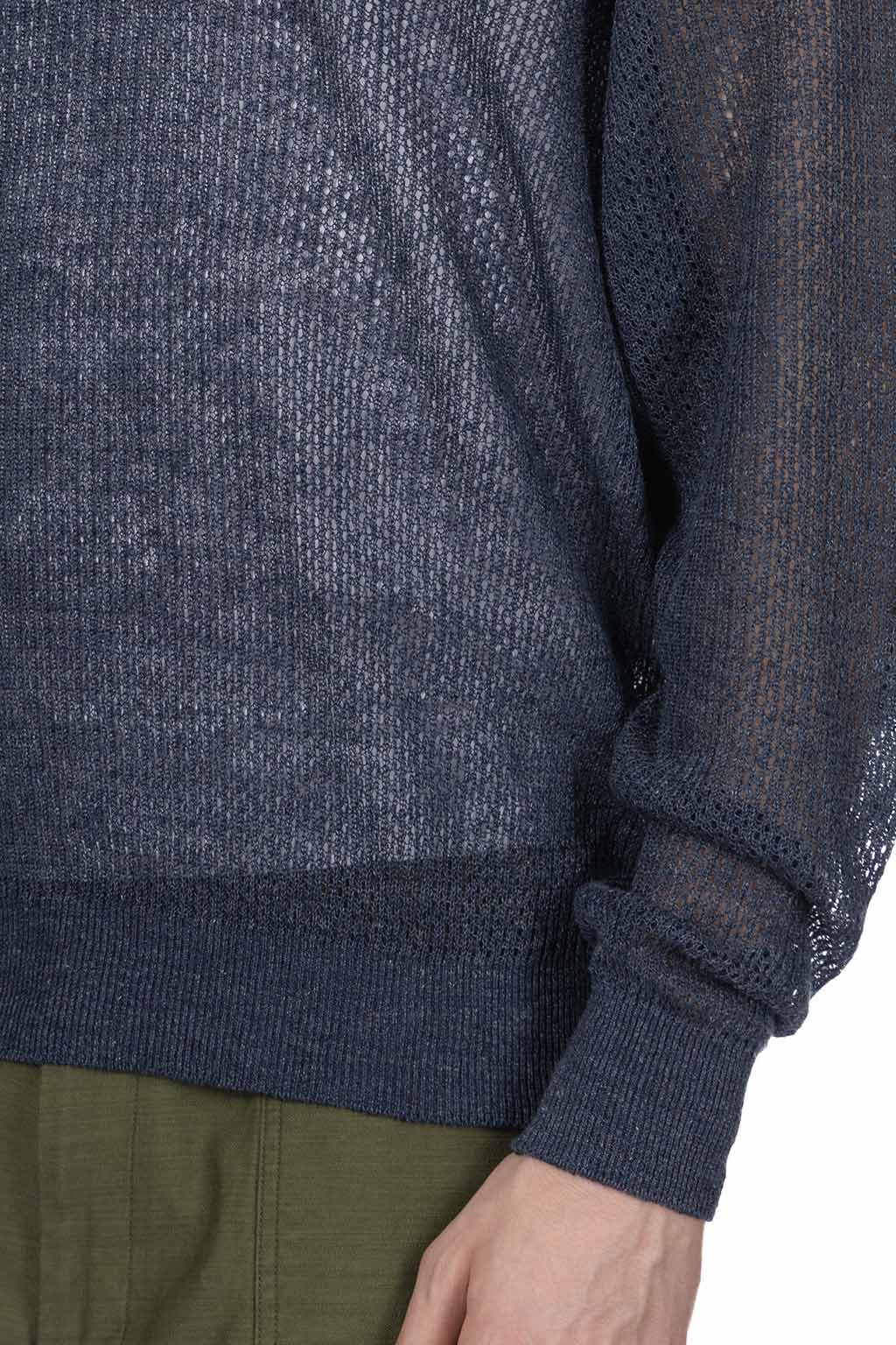 HERILL - Linen WG Polo Shirt - Indigo