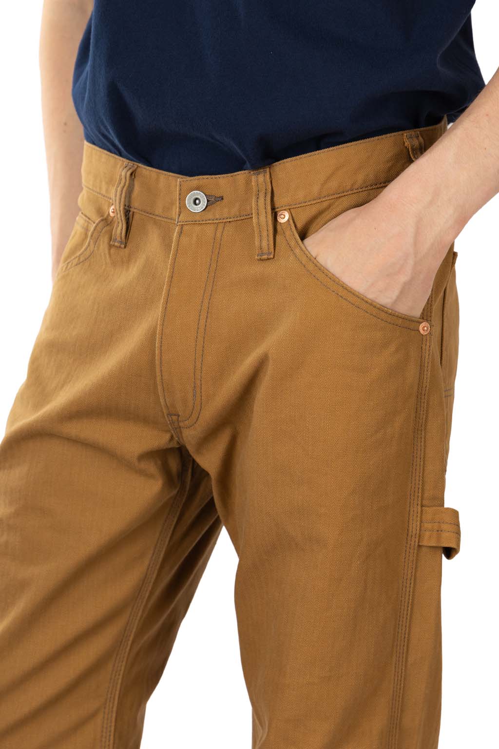 Iron Heart - 10oz Herringbone Painter's Pants - Brown