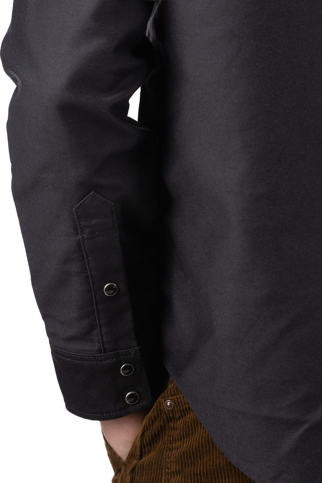 Iron Heart - IHSH-426 12oz Military Moleskin Western Shirt - Black