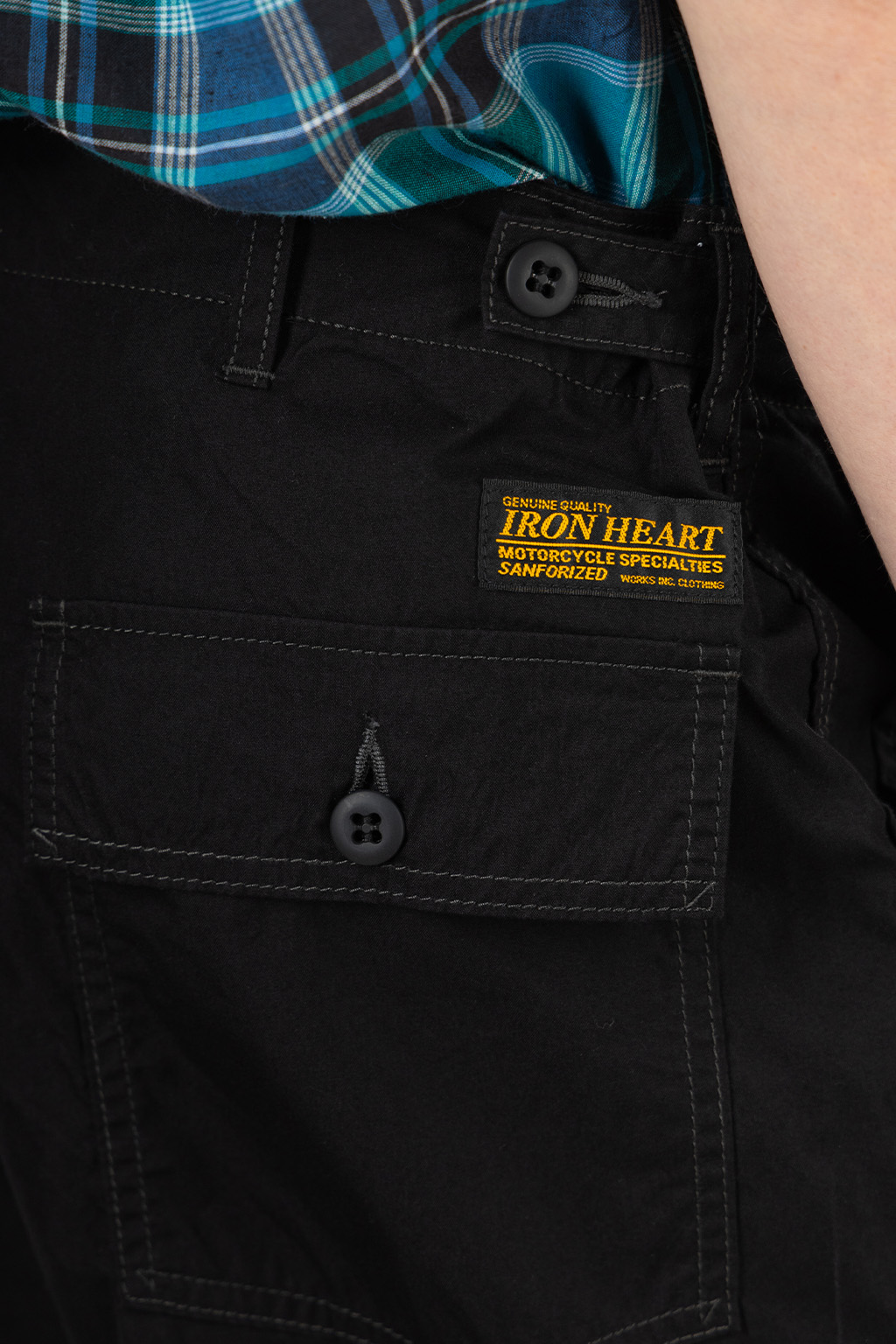 Iron Heart - 4oz Cotton Nylon Baker Pants - Black