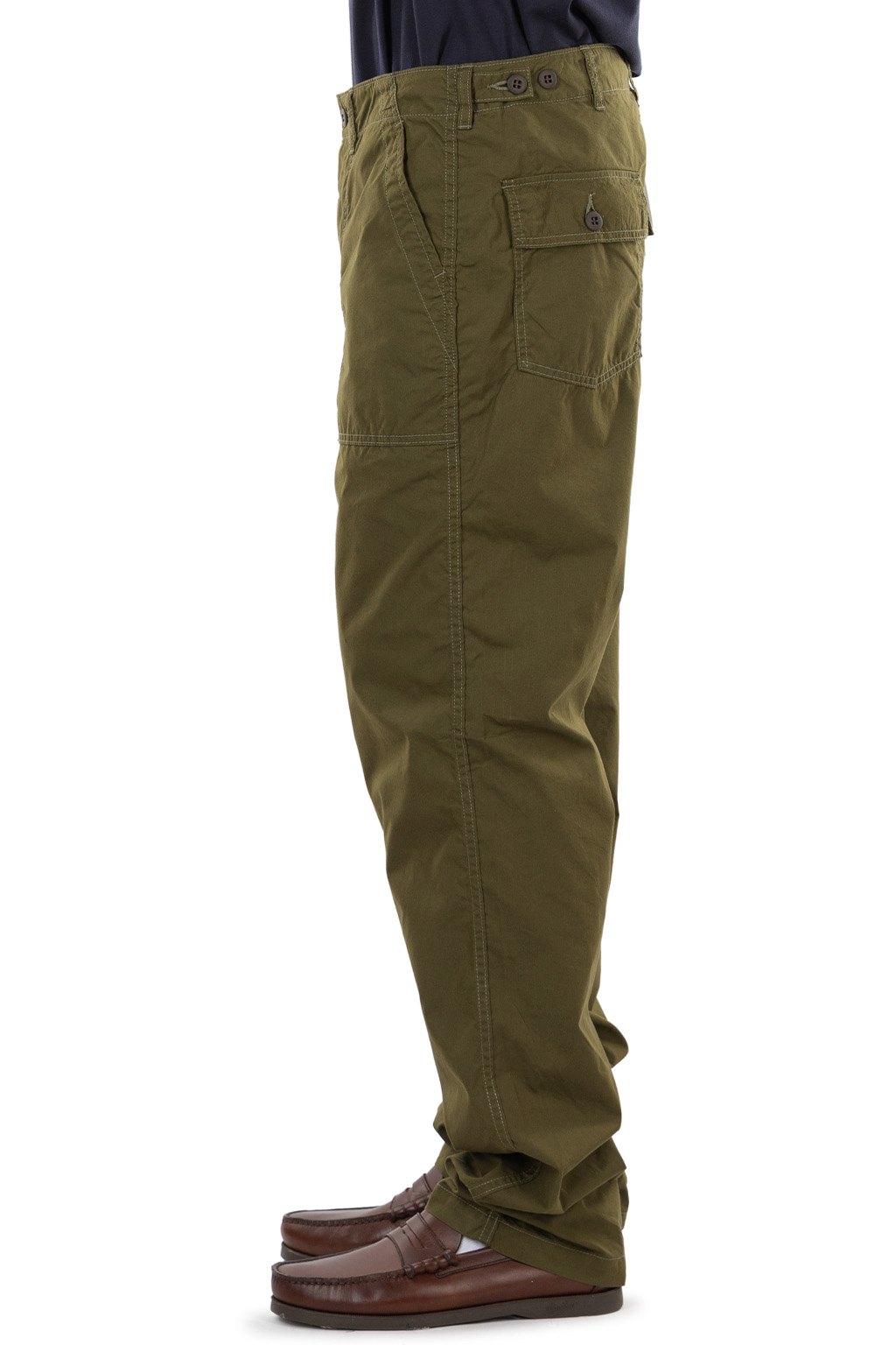 Iron Heart - 4oz Cotton Nylon Baker Pants - Olive Drab Green