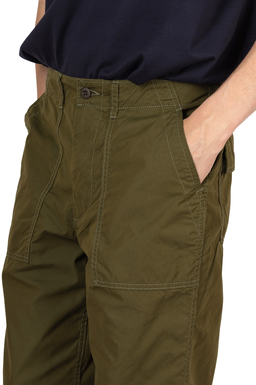 Iron Heart - 4oz Cotton Nylon Baker Pants - Olive Drab Green