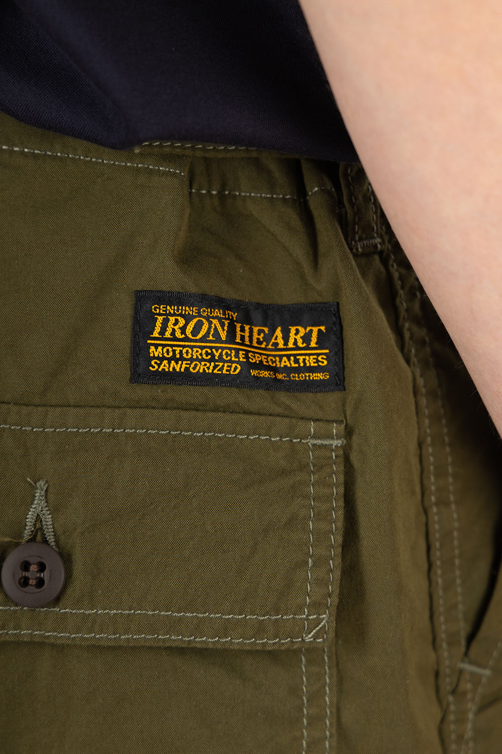 Iron Heart - 4oz Cotton Nylon Baker Pants - Olive Drab Green