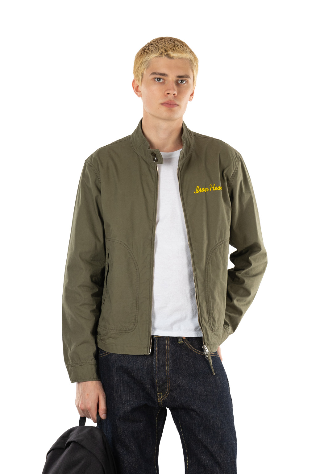 Iron Heart - 6.2oz Serge Drizzler Jacket - Olive Drab Green