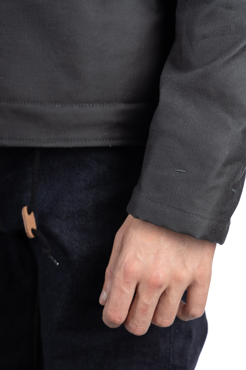 Iron Heart - Oiled Whipcord N1 Deck Jacket - Black