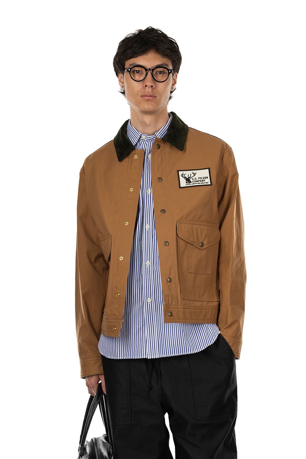 Junya Watanabe MAN - FILSON W Name Jacket - Beige x Navy Green
