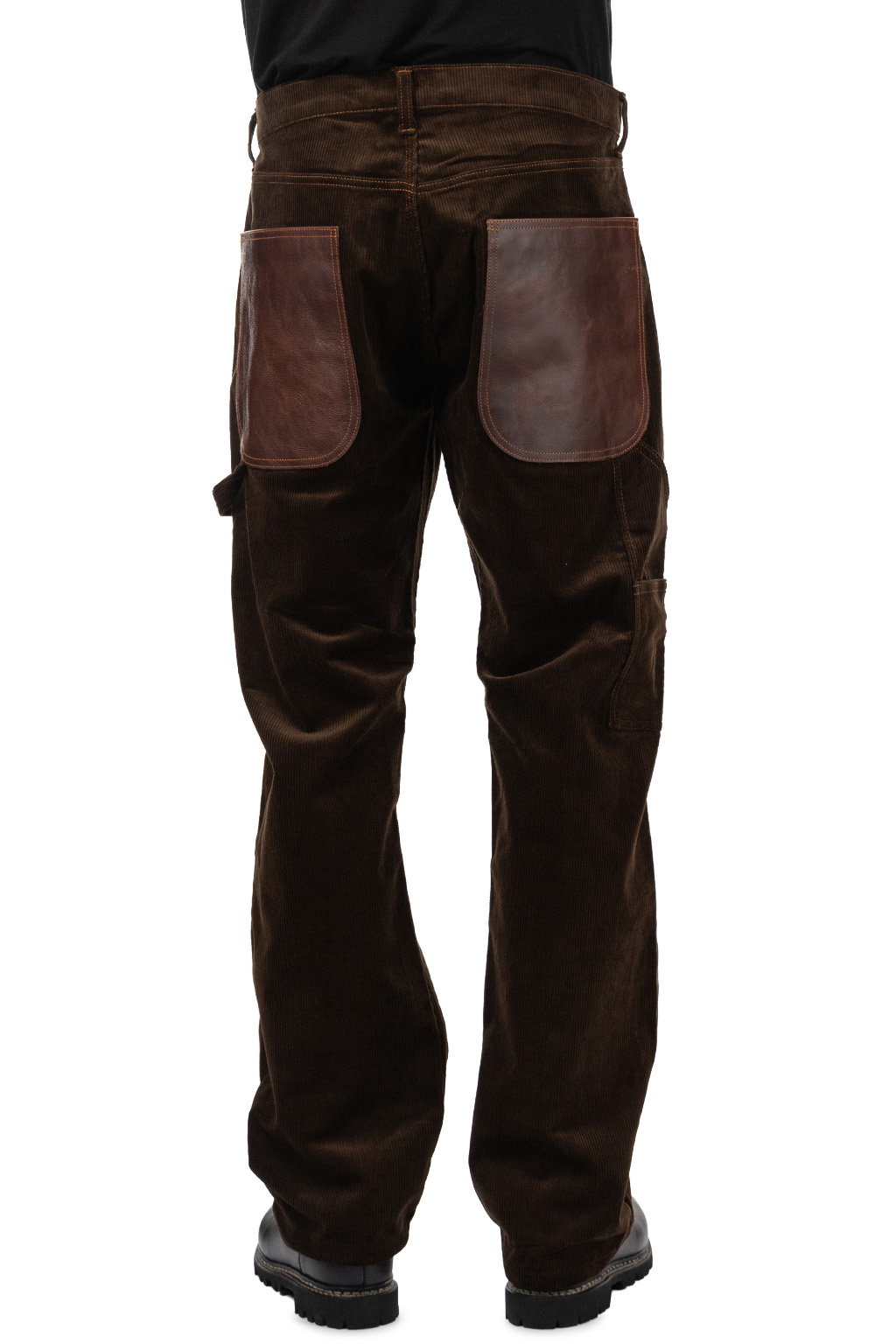 Junya Watanabe MAN - Cotton Corduroy x Leather Pants - Brown