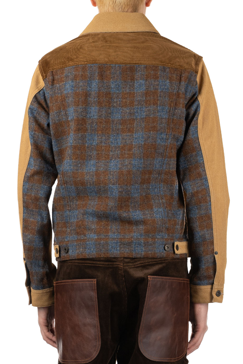 Junya Watanabe MAN - Urethane Denim Coated Jacket - Beige x Grey