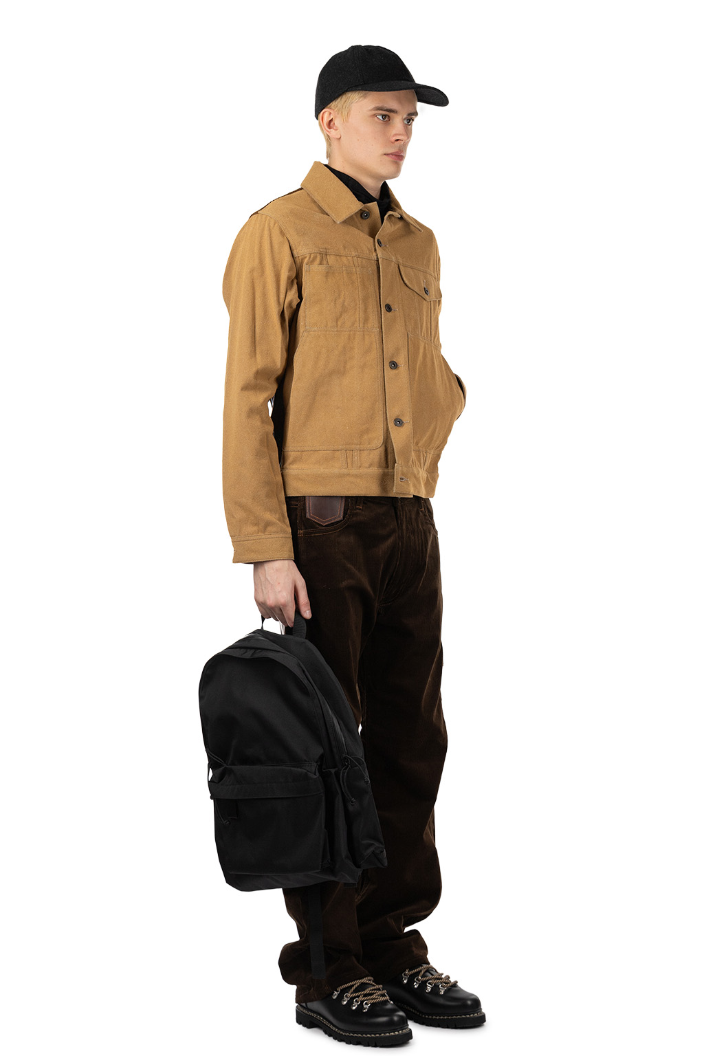 Junya Watanabe MAN - Urethane Denim Coated Jacket - Beige x Grey