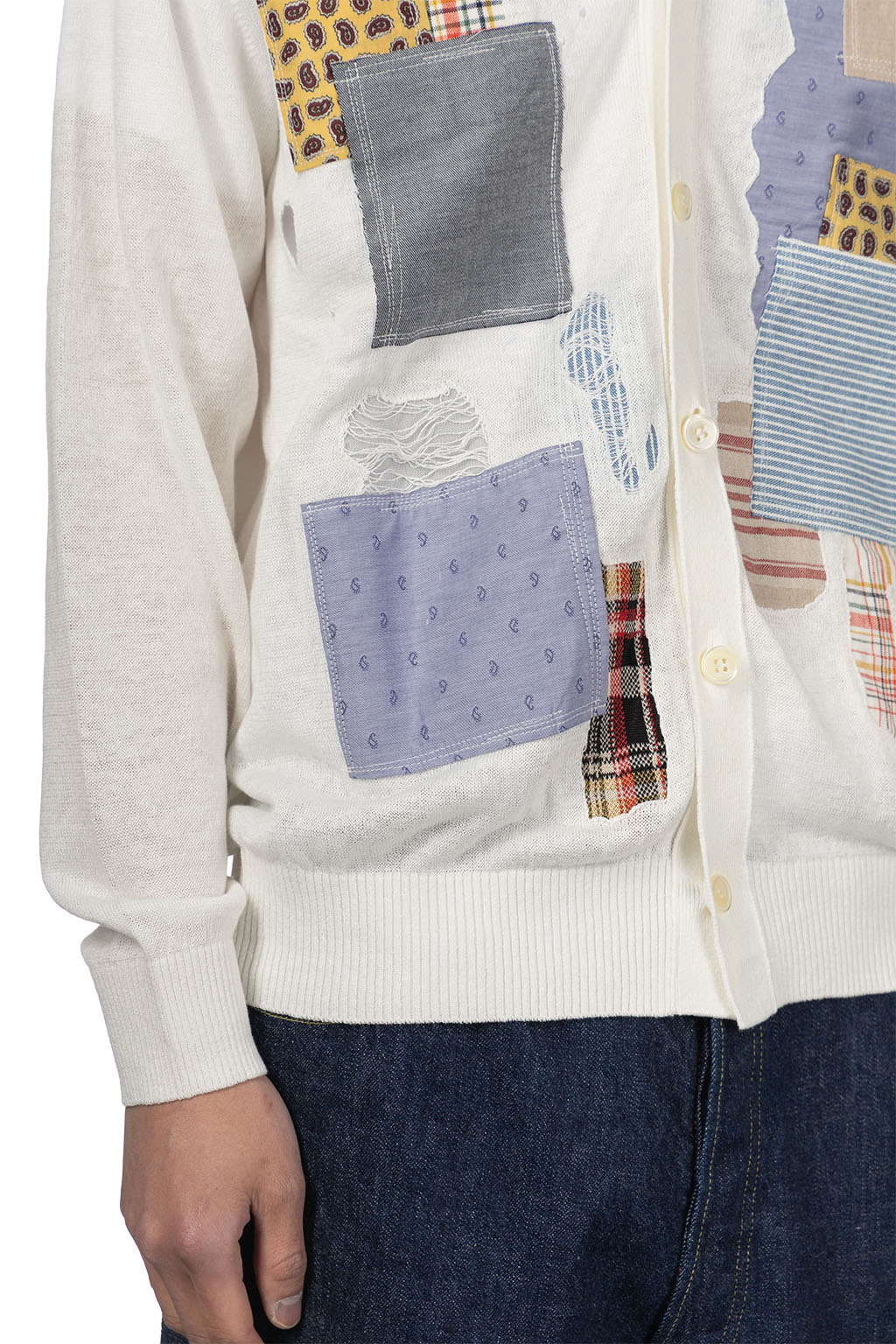 Junya Watanabe MAN - Junya Watanabe Patchwork Cardigan - Off White x Off White