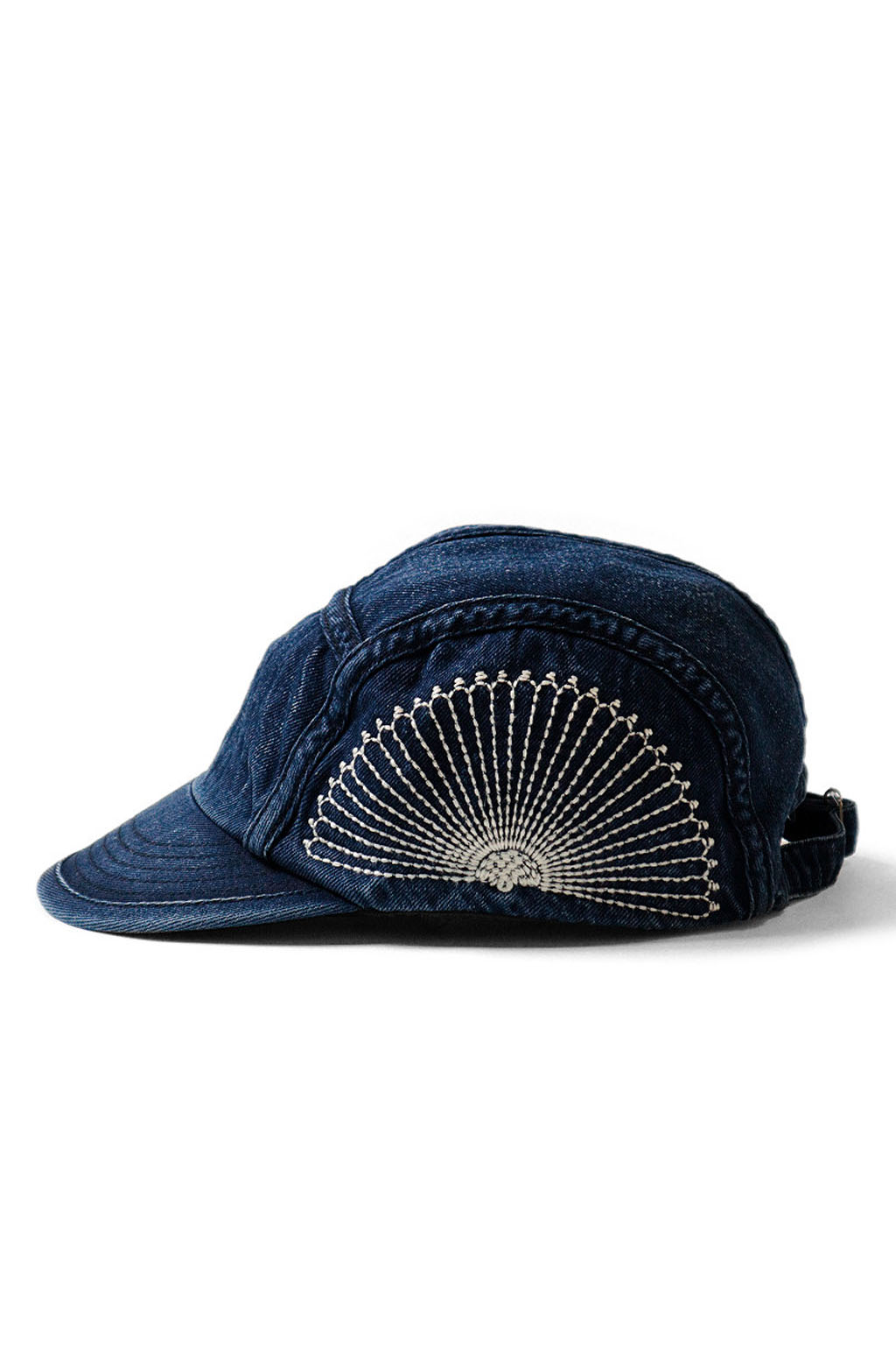 Kapital - 10oz IDGxIDG Denim Camp Cap (FUROSHIKI Embroidery) - Indigo